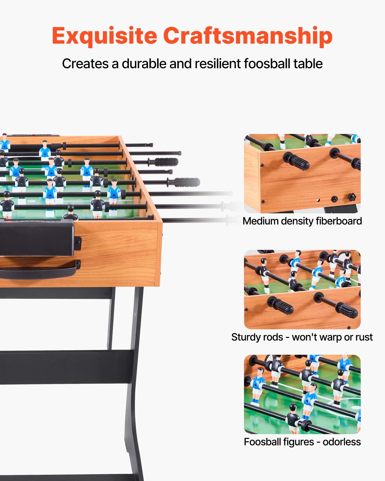 Folding Foosball Table β 42 Inch Standard Size Table β photo 4