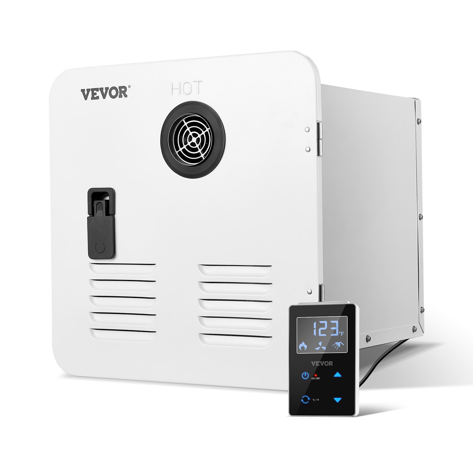 RV Tankless Water Heater, Instant Shower With 15 X 15 Inches White Door And Remote Controller, 65000BTU…