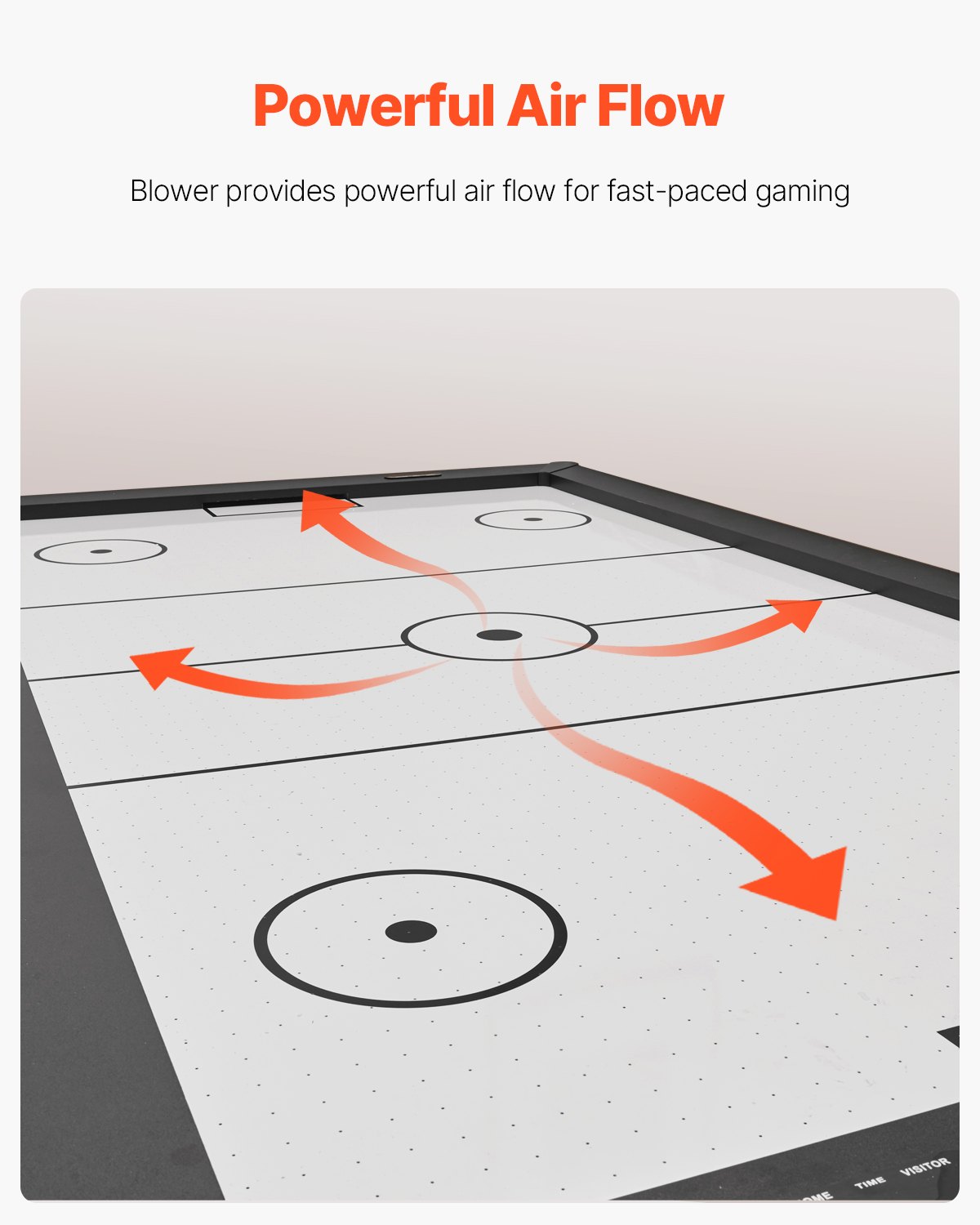 84" Air Hockey Table, Indoor Arcade Table Gaming Set With 2 Pushers, 2 Pucks, Electronic Scorer, X-shaped Legs & High-powered Blower, Air Powered Hockey Game Table For Family Game Room Office