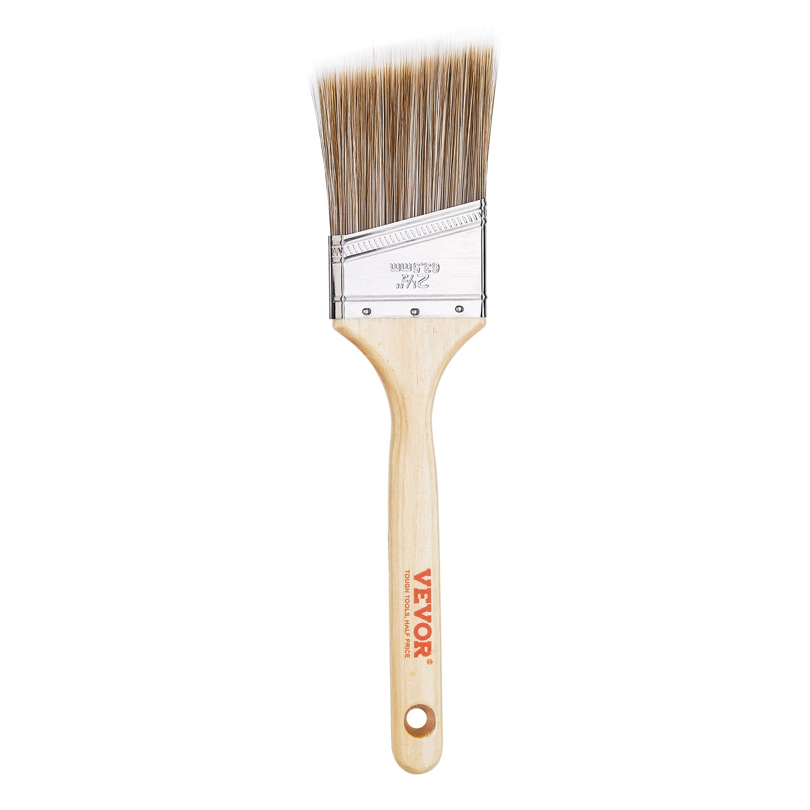 Paint Brushes, 12 Piece Angle Paint Brush, Treated Wood Handle, Paint Brush Set For All Latex And Oil Paints & Stains, Wood Stain Brushes For Cabinets, Walls, Fences, Interior & Exterior Use