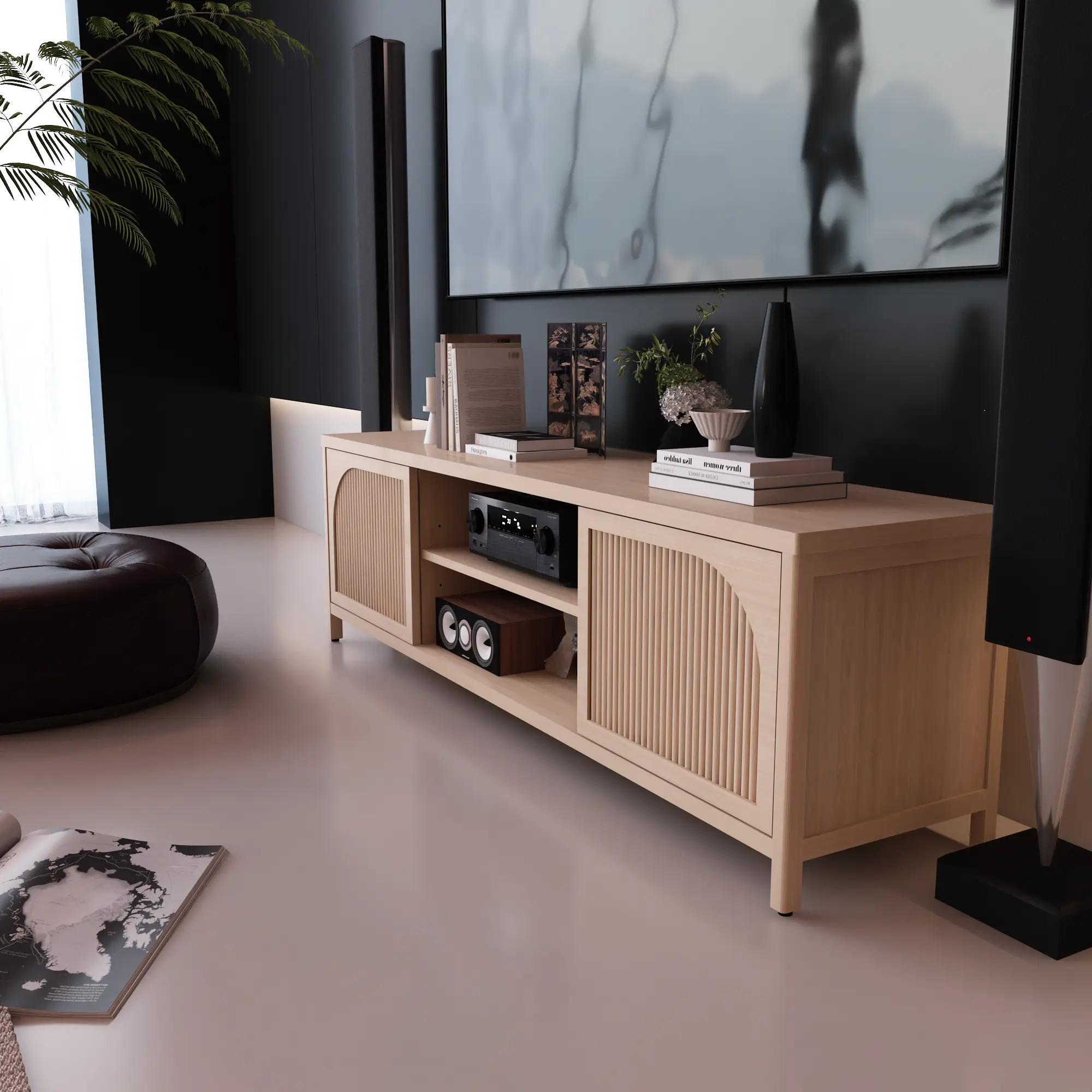 Bamboo TV Cabinet