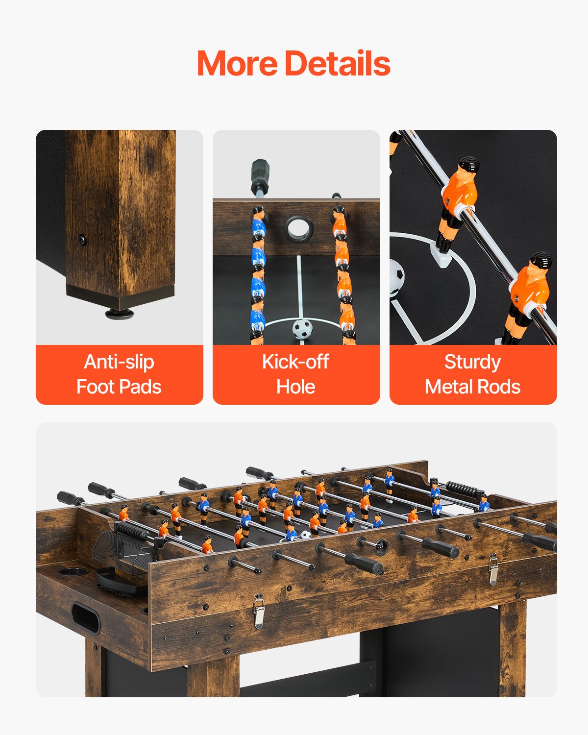 3-in-1 Combo Game Table Set — 54" Air Hockey Table — photo 5