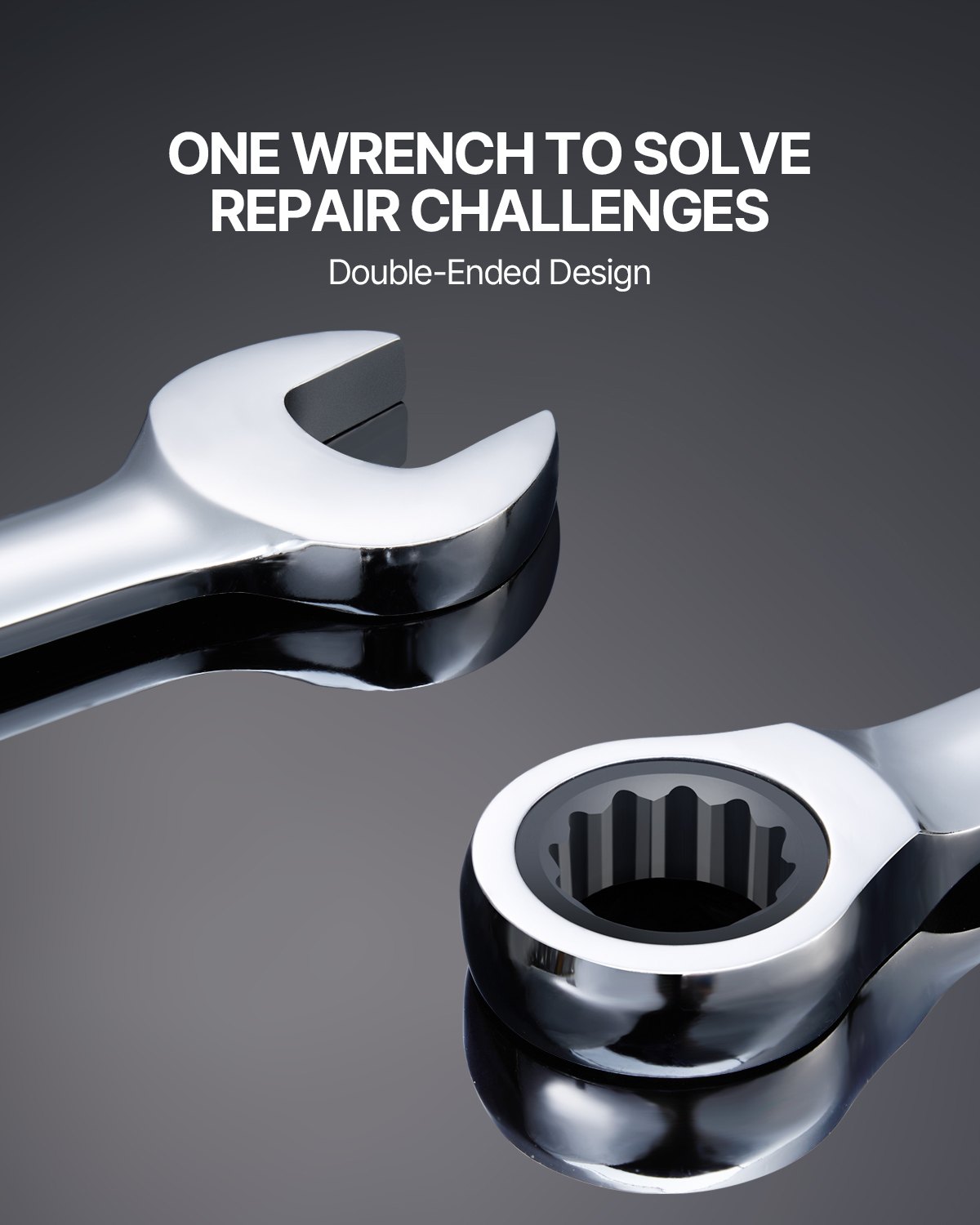 Combination Wrench Set 16-Piece Metric 8 Mm To 24 Mm With Organizer Rack image 5