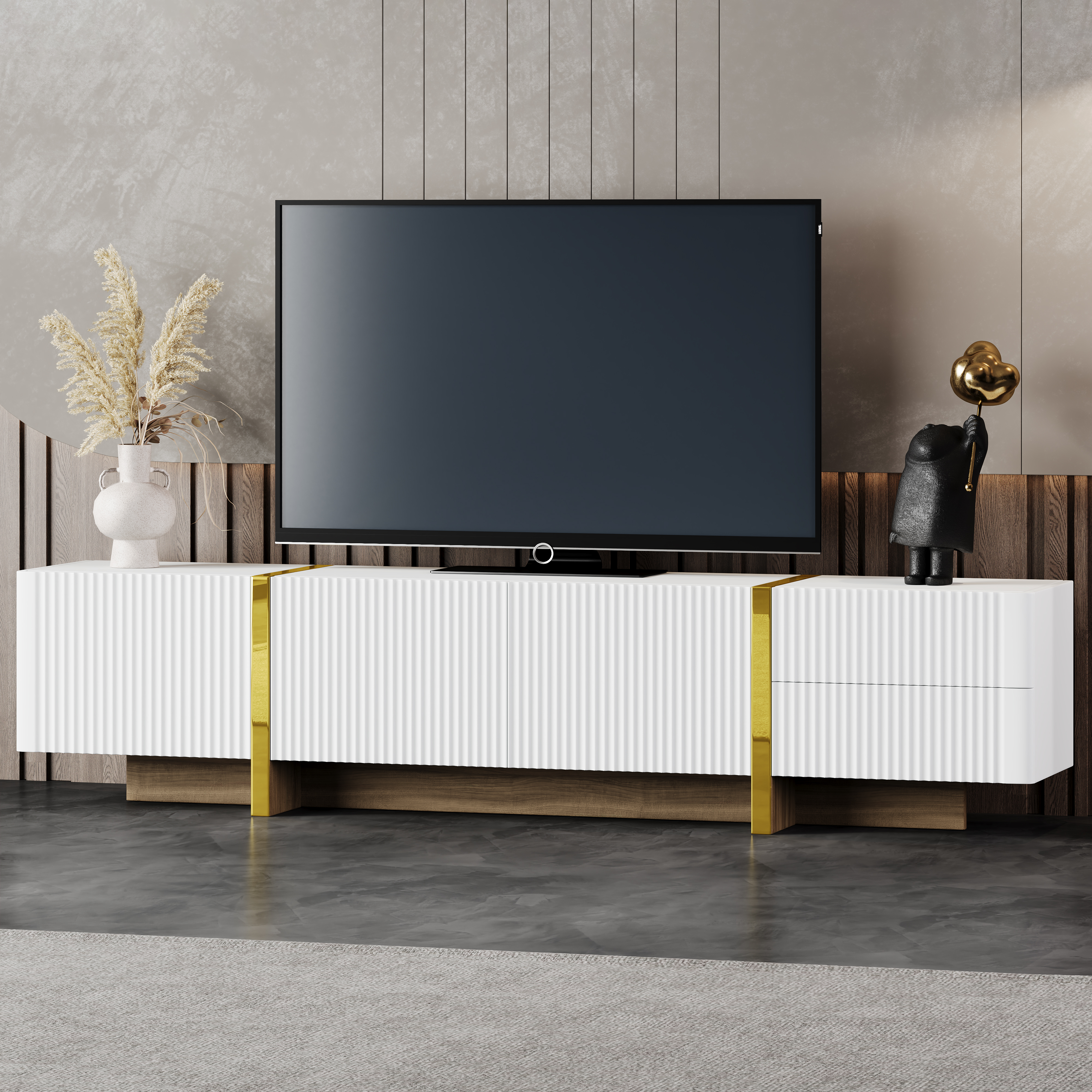 For Tvs Up To 80'', Modern Entertainment Center