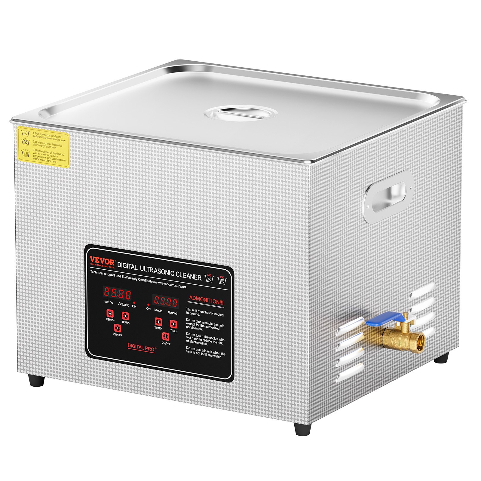Ultrasonic Cleaner, 15L Professional 360W Cleaning Machine With Timer & Heater, 40kHz Digital Ultrasonic Cleaner With Basket For Watch Glasses Jewelry Retainer Industrial Parts Tools - Image 1