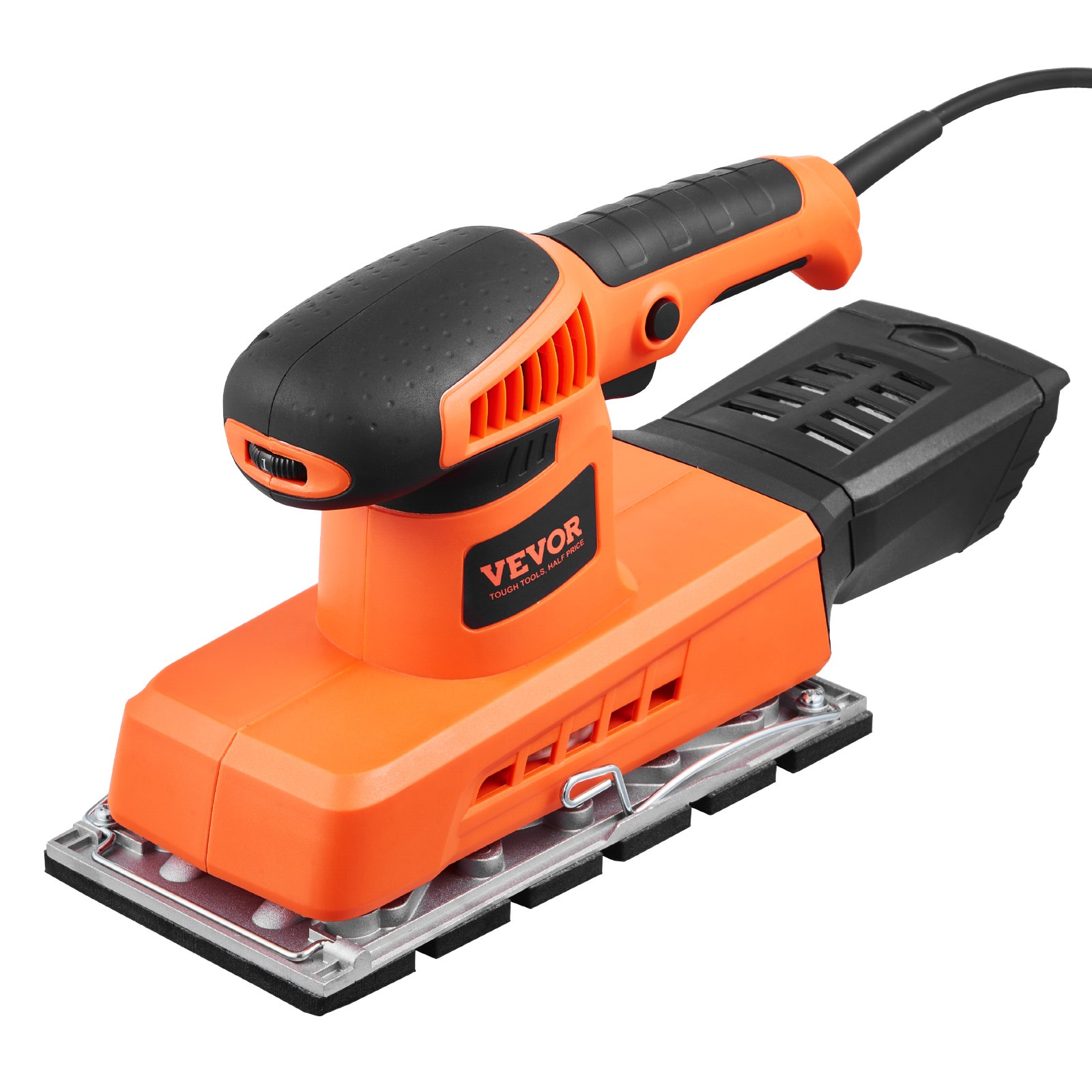Sheet Sander, 1/2 Sheet 2.5A Electric Sander For Woodworking, Max. 12000RPM Variable Speed Sheet Finishing Sander With Sandpaper And Dust Box For Wood Polishing Sanding 2