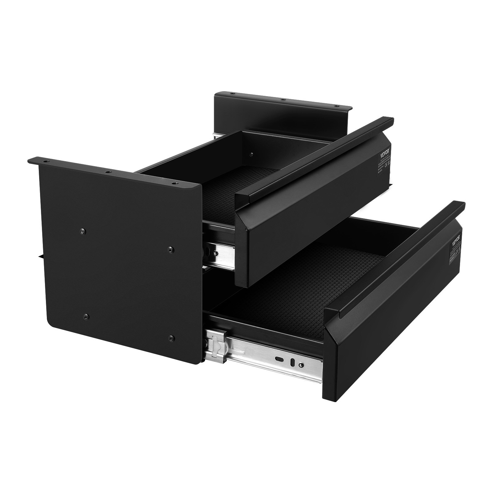 VEVOR 16" Wide Under Desk Drawer Slide Out, Under Desk Mounted