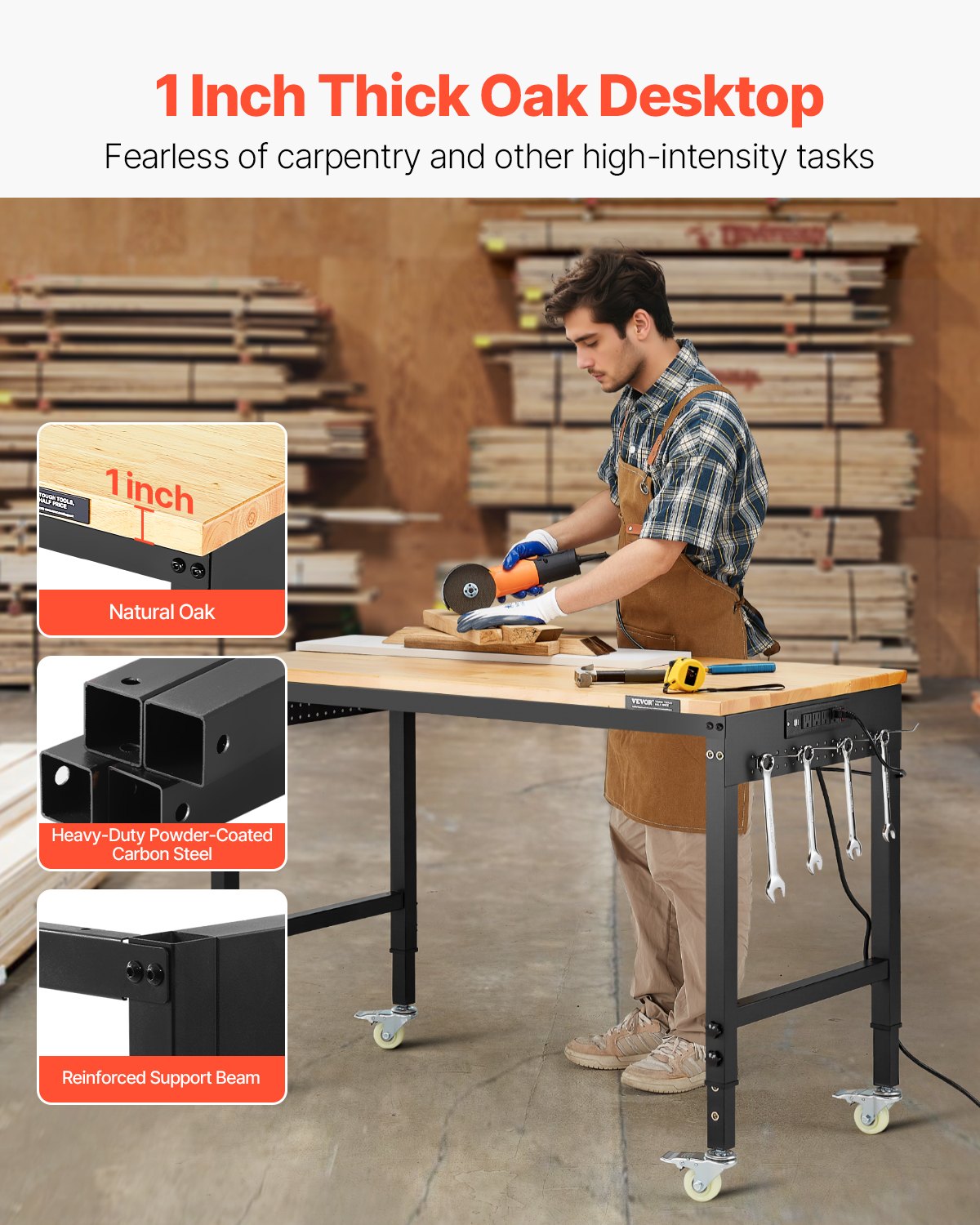48-Inch Adjustable Workbench β 2000 Lbs Load β photo 4