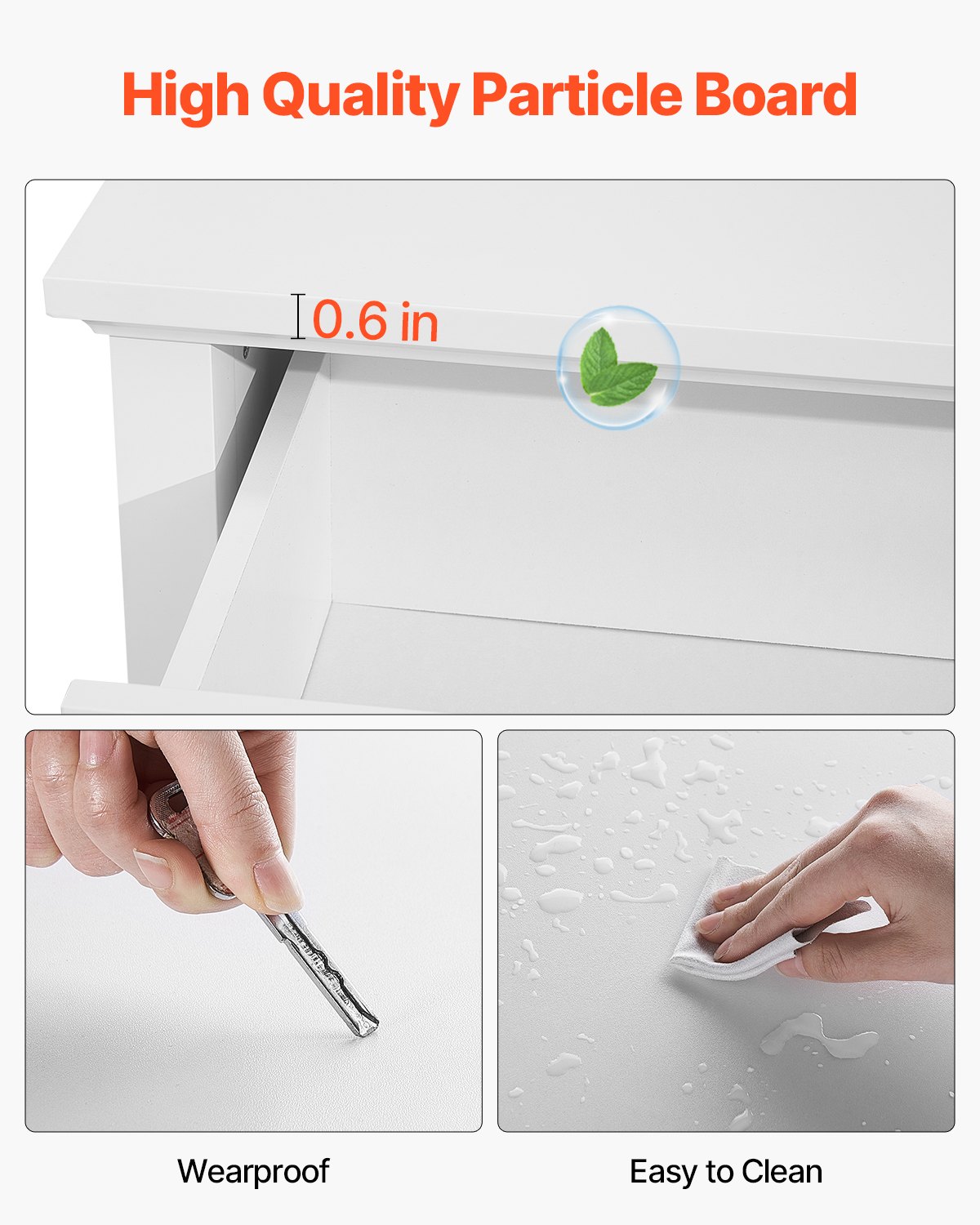 6 Drawer Dresser — Wooden Chest of Drawers with Sliding — photo 4