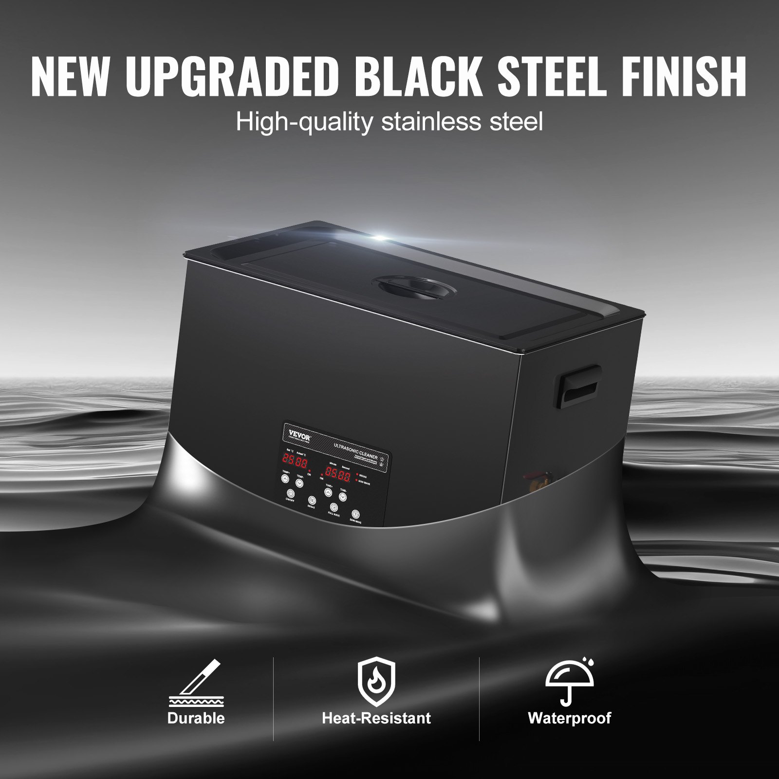 30L Ultrasonic Cleaner, 600W Digital Ultrasonic Cleaning Machine With Upgraded Degassing And Gentle Mode, 40kHz… - 5