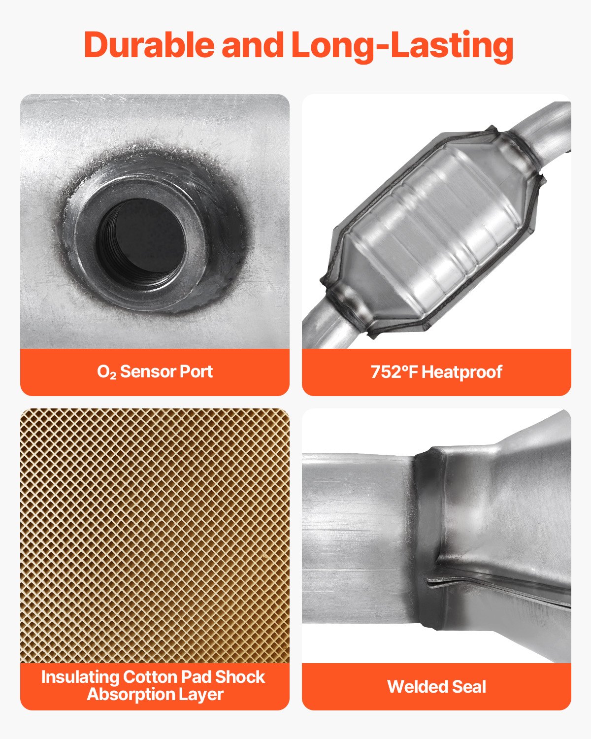OBD III compliant catalytic converter for GM trucks and SUVs 4.3L V6 4.8L 5.3L V8 clears P0420 P0430 codes