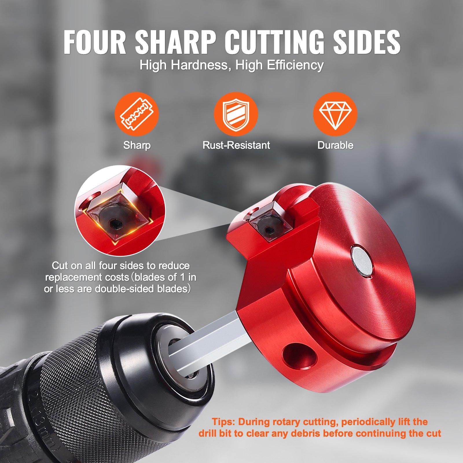 4Pcs PVC Pipe Reamer Kit, Plastic Pipe Fitting Socket Saver Tool Kit, Includes 1-1/2", 2", 3", 4", For PVC, CPVC,… - 6