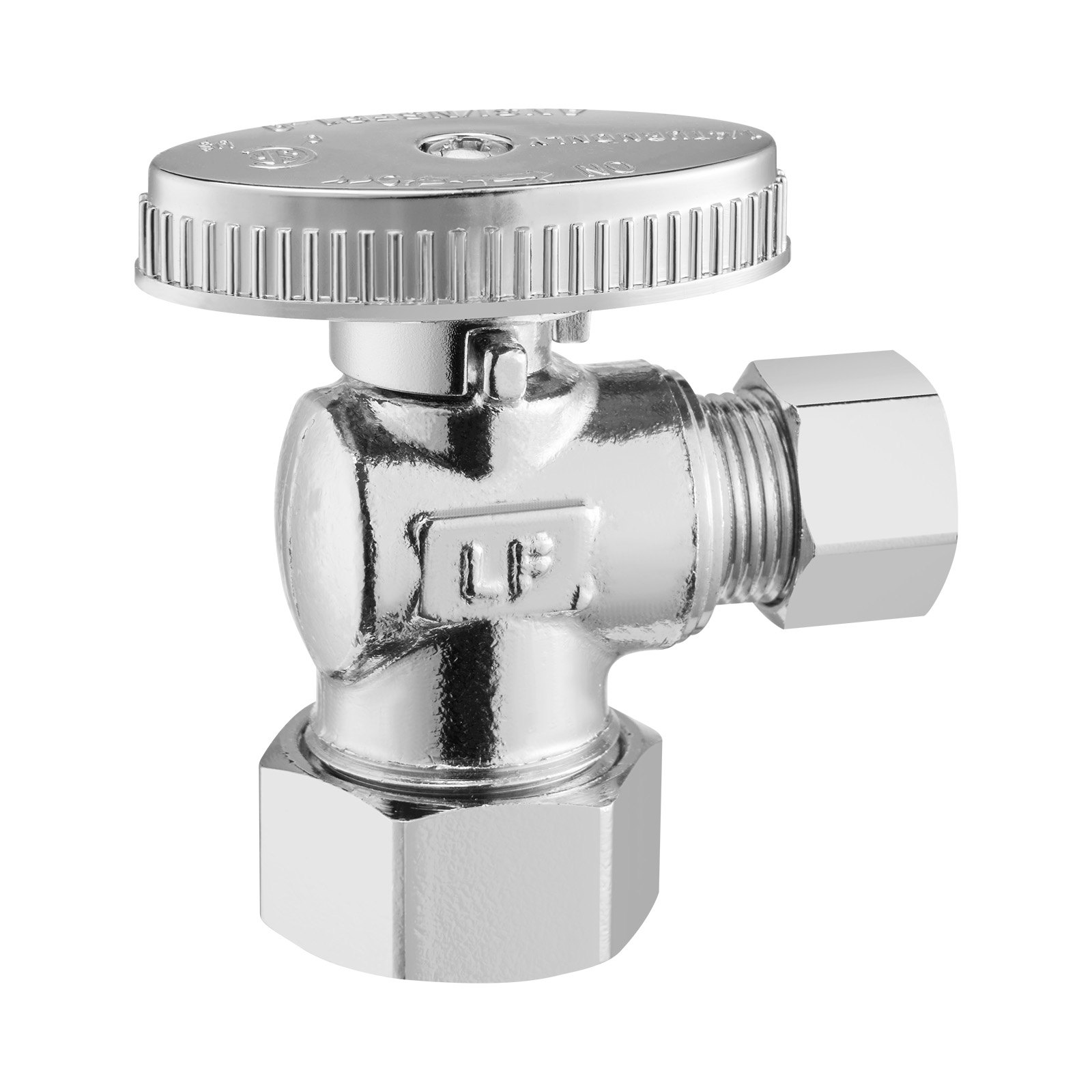 10-Pack Angle Stop Valve, 1-4 Turn Water Shut Off Valves, 1-2' Nominal 5-8' OD...