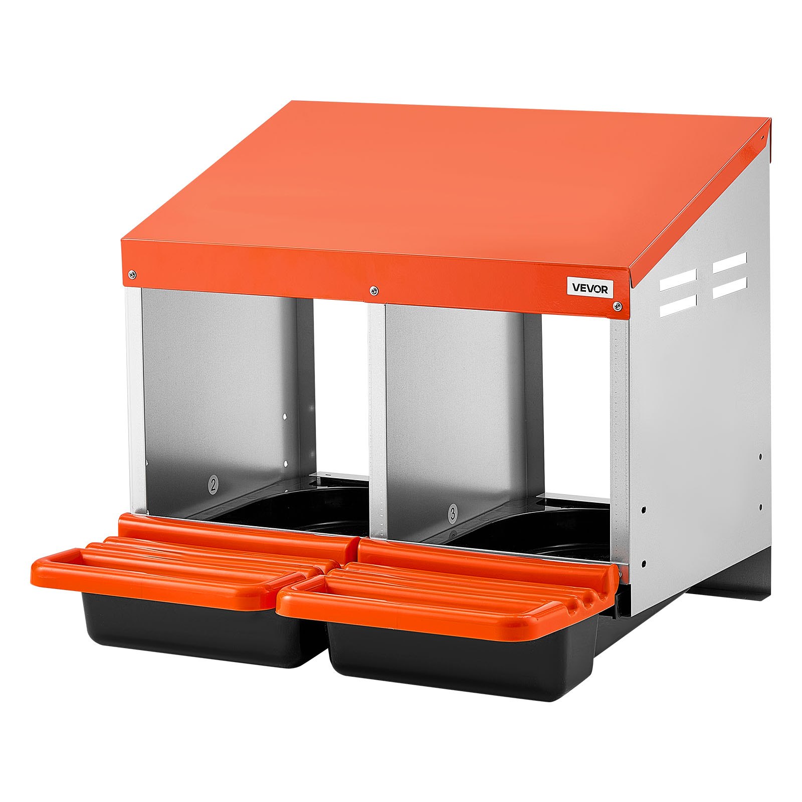 Chicken Nesting Boxes, 2 Compartments, Easy Egg Collection, Wall Mount, Easy To