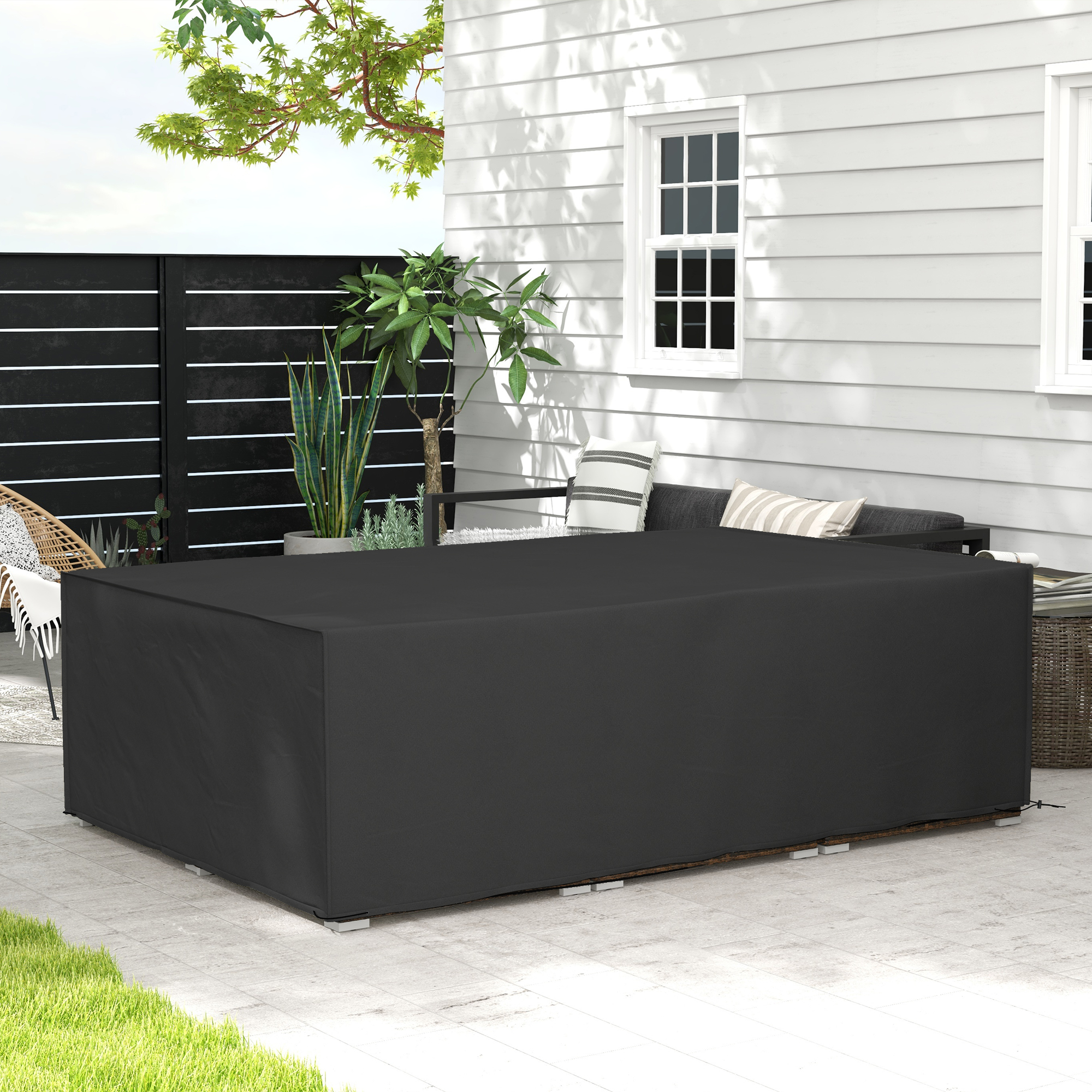 155 X 222cm Waterproof Furniture Cover - Black