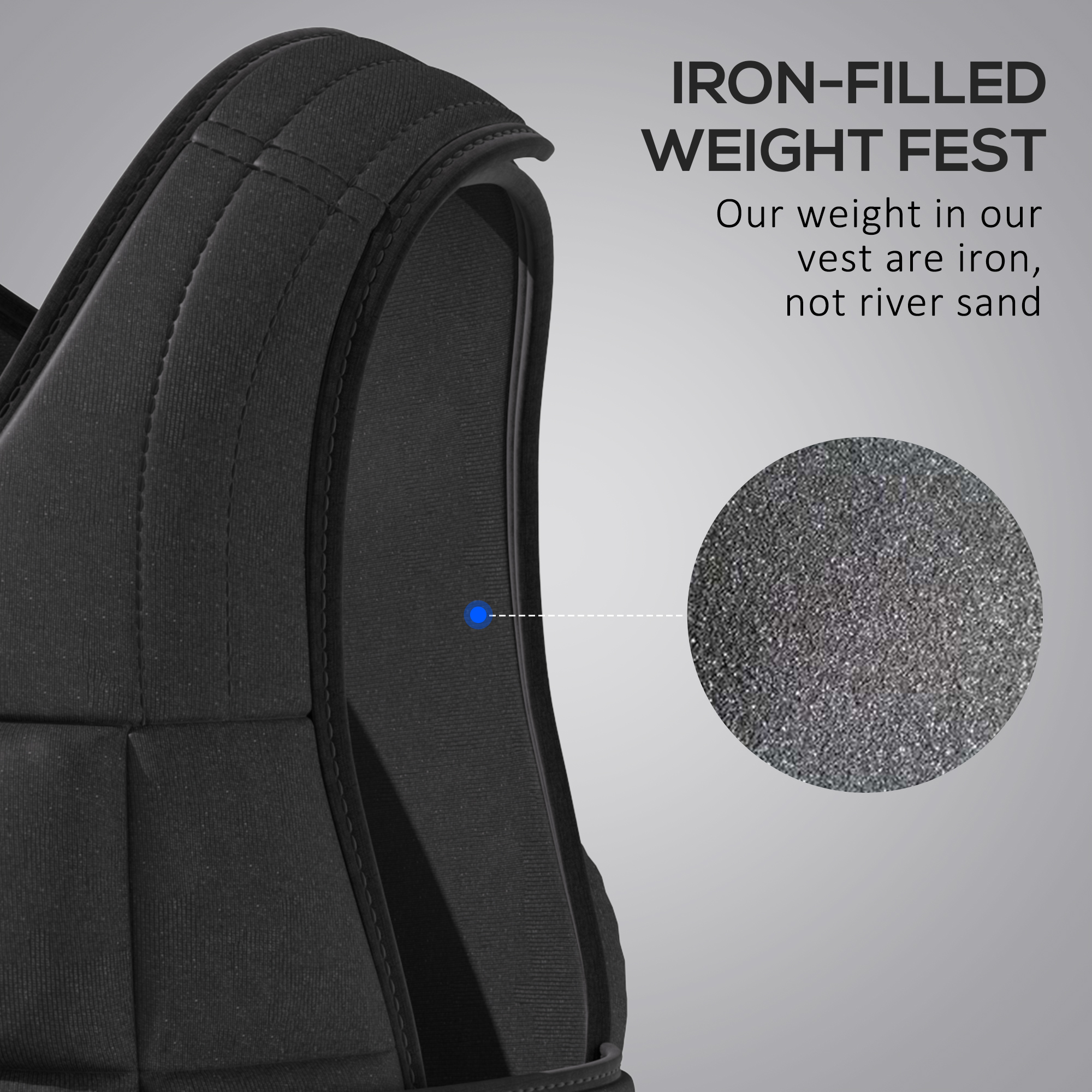 20KG Adjustable Weight Vest, Black