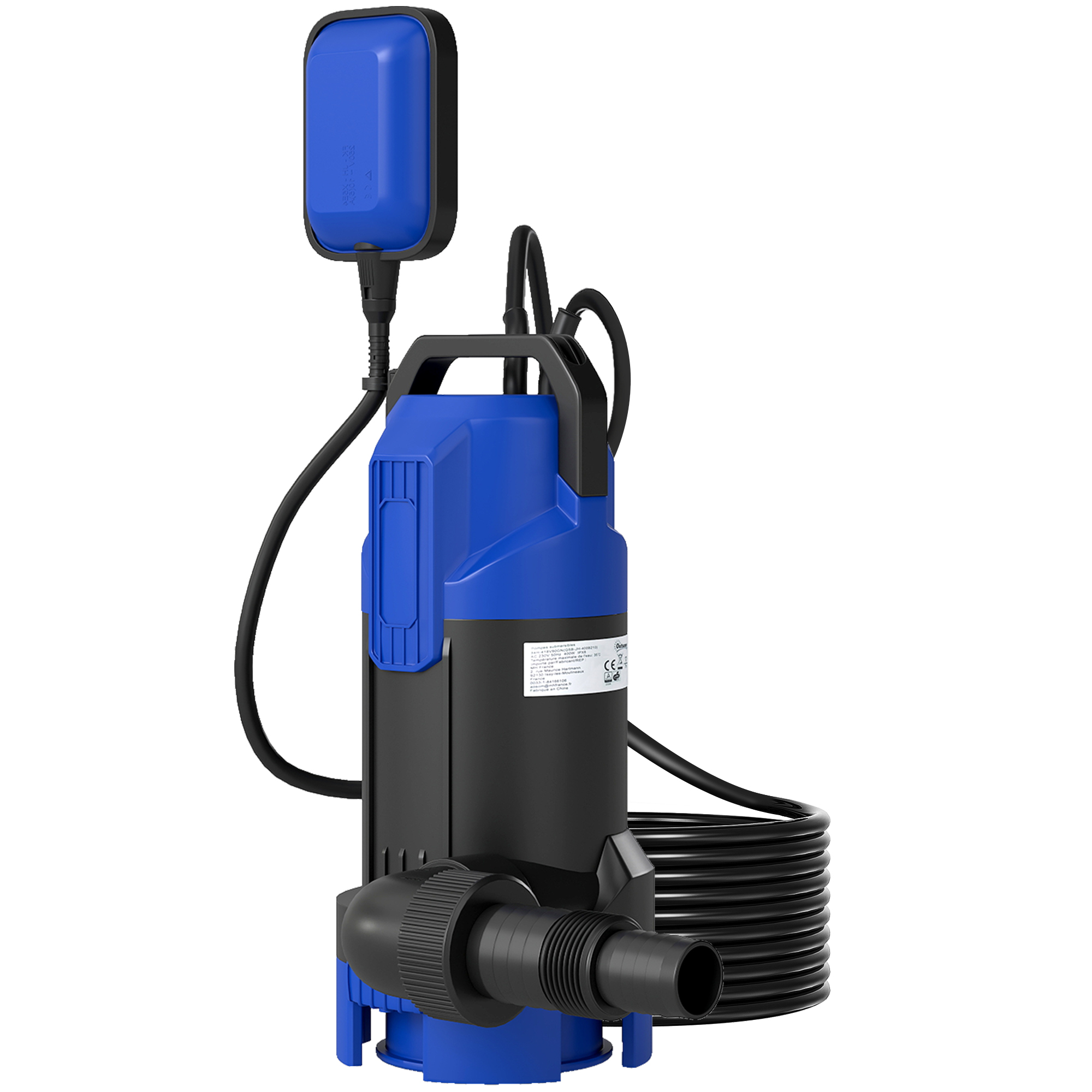 750W Submersible Water Pump For Dirty/Clean Water, 20000L/H Electric Sump Pump With Float Switch, Drain Water From Garden Pond, Hot Tub, Ditches, Portable And Lightweight - Image 1