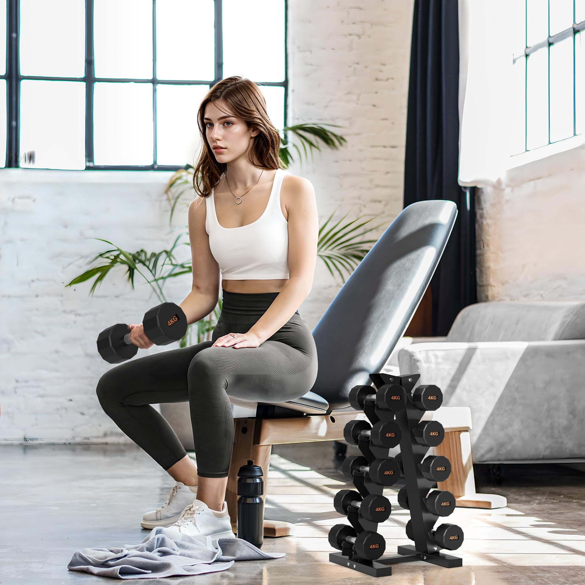 SPORTNOW support de rangement pour haltères à cinq niveaux – Image 3