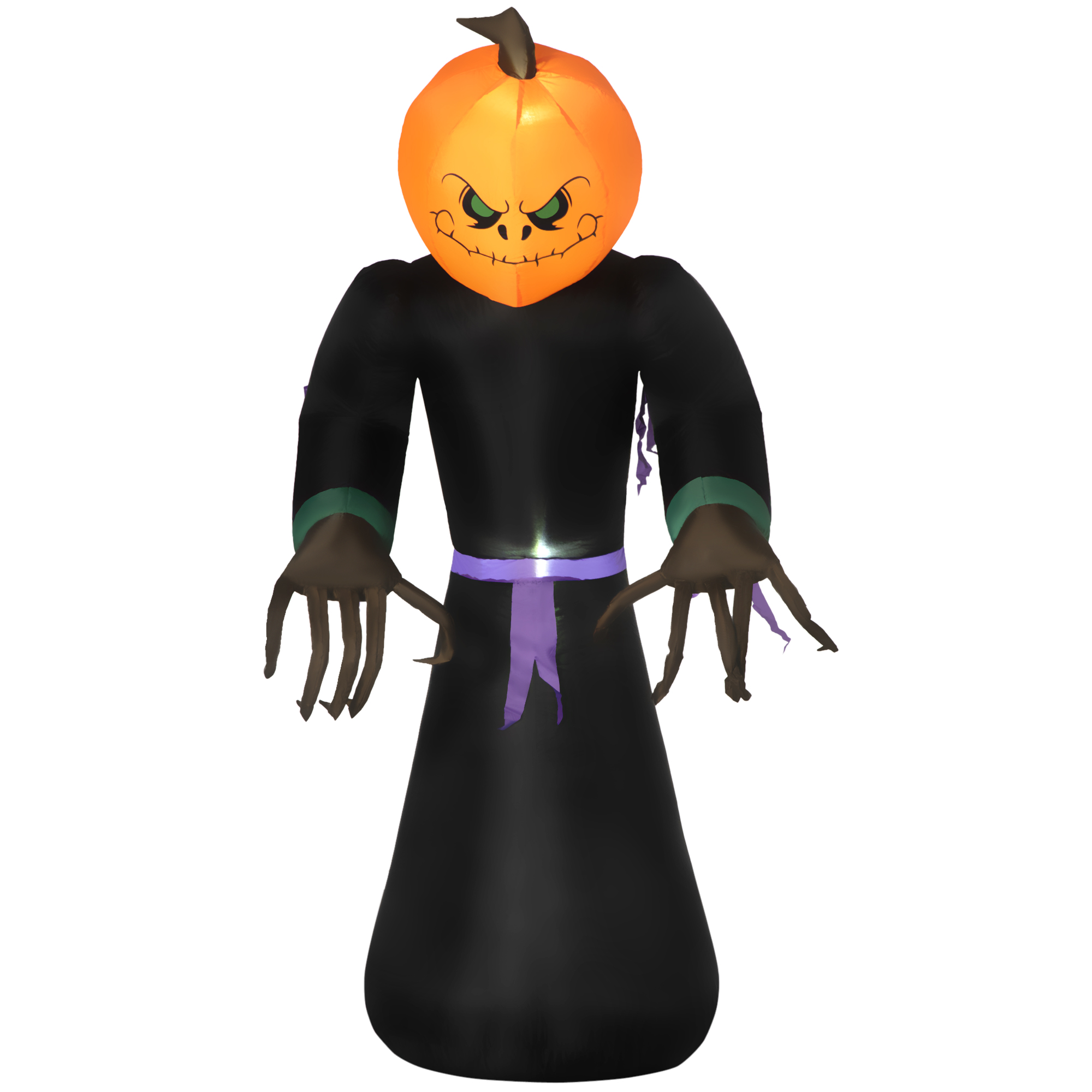 2.1m Inflatable Pumpkin Ghost Head Monster Vampire 6 LED