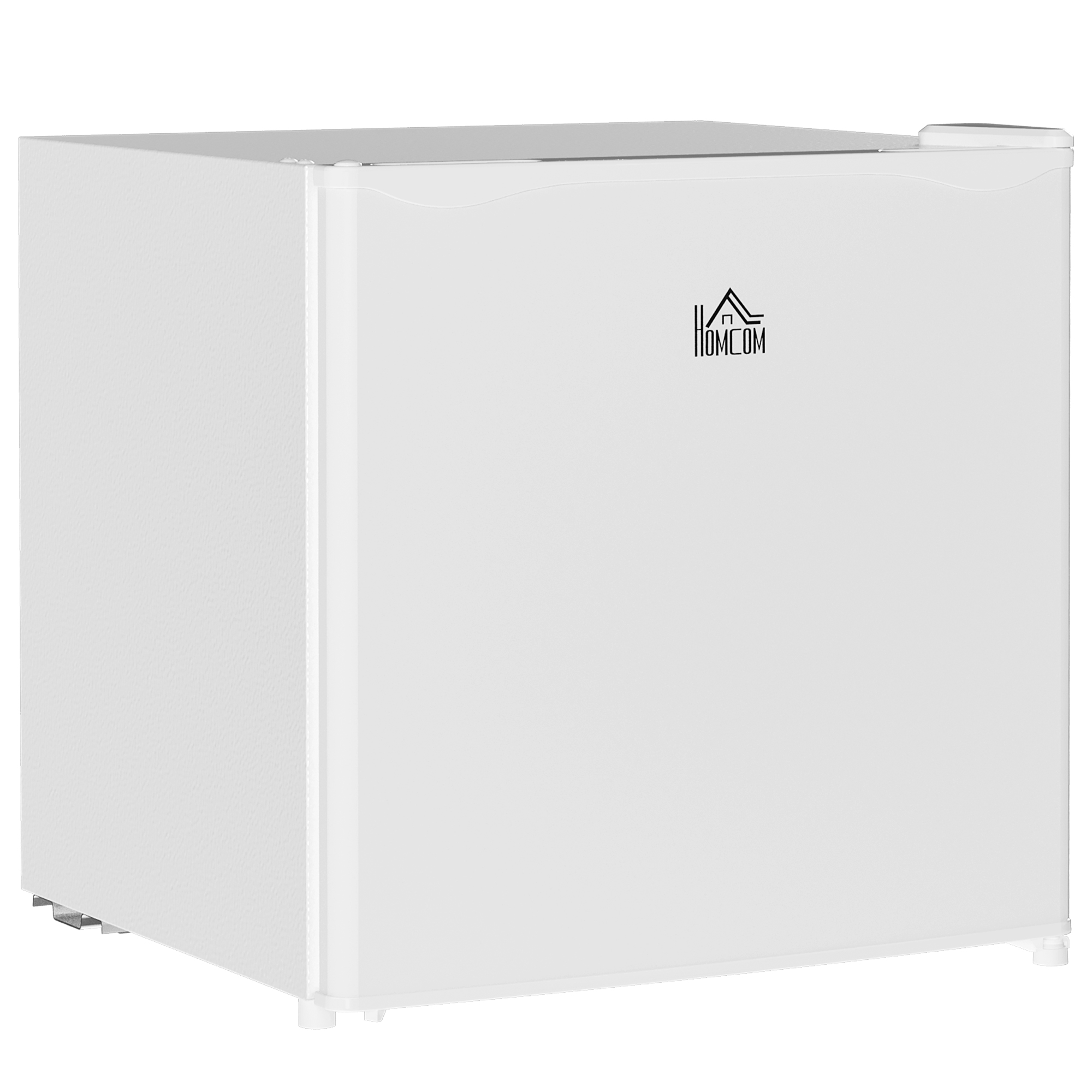 White tabletop mini fridge with ice box compartment