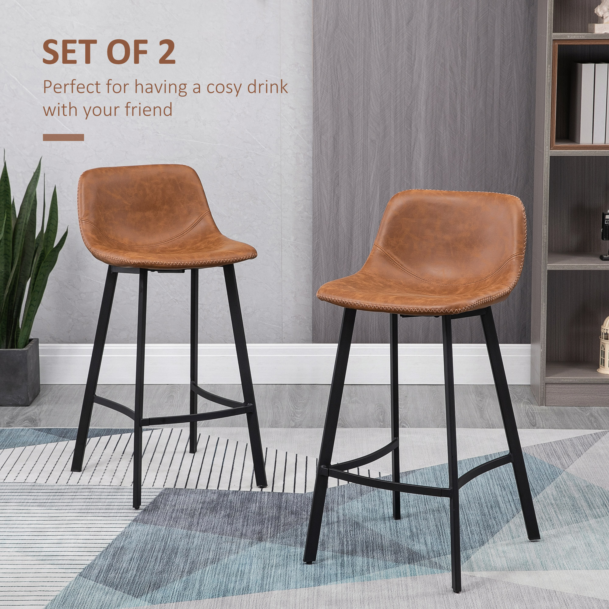 Transform Your Kitchen with Premium Faux Leather Stools