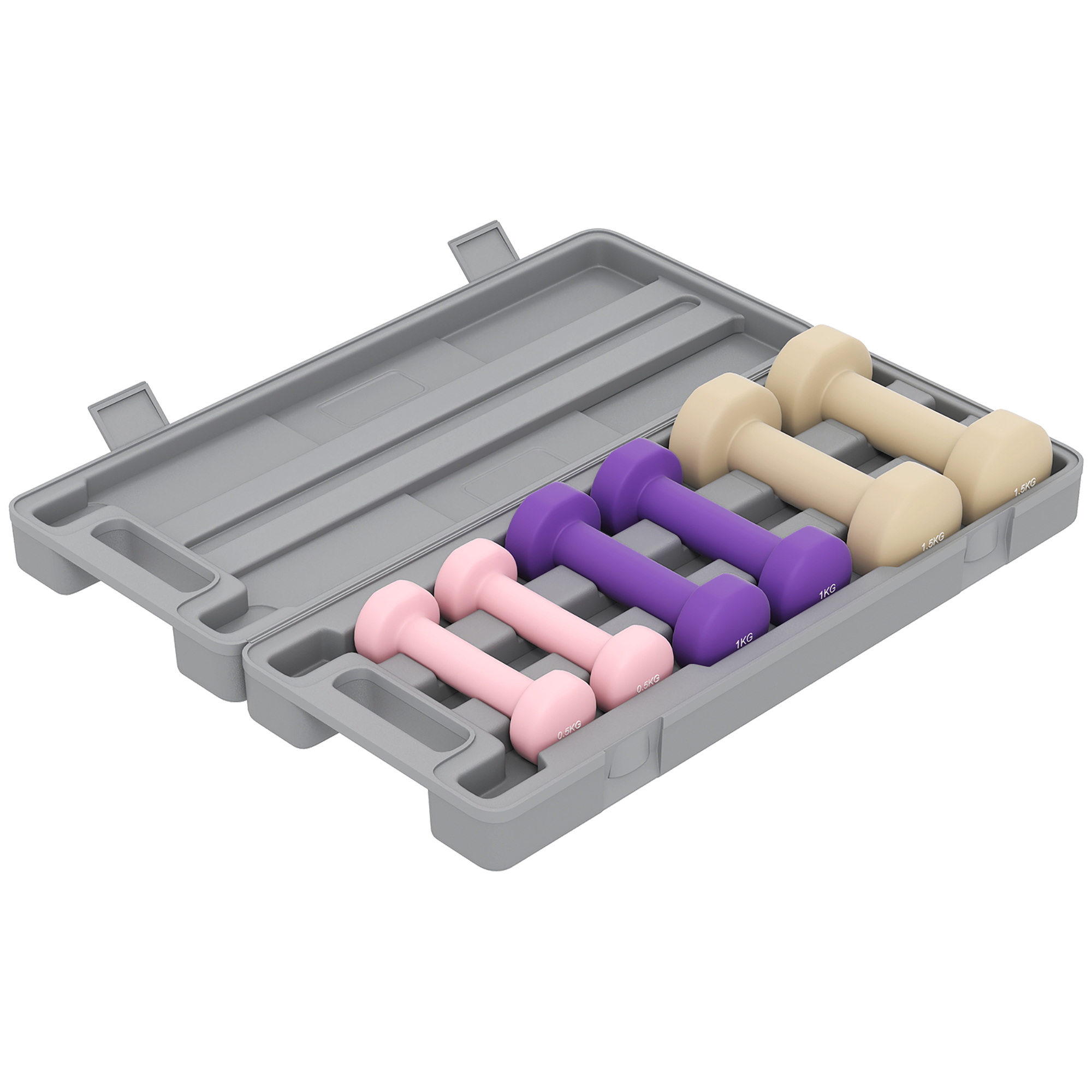 Ensemble d'haltères 6kg, ensemble de poids de remise en forme pour hommes et femmes