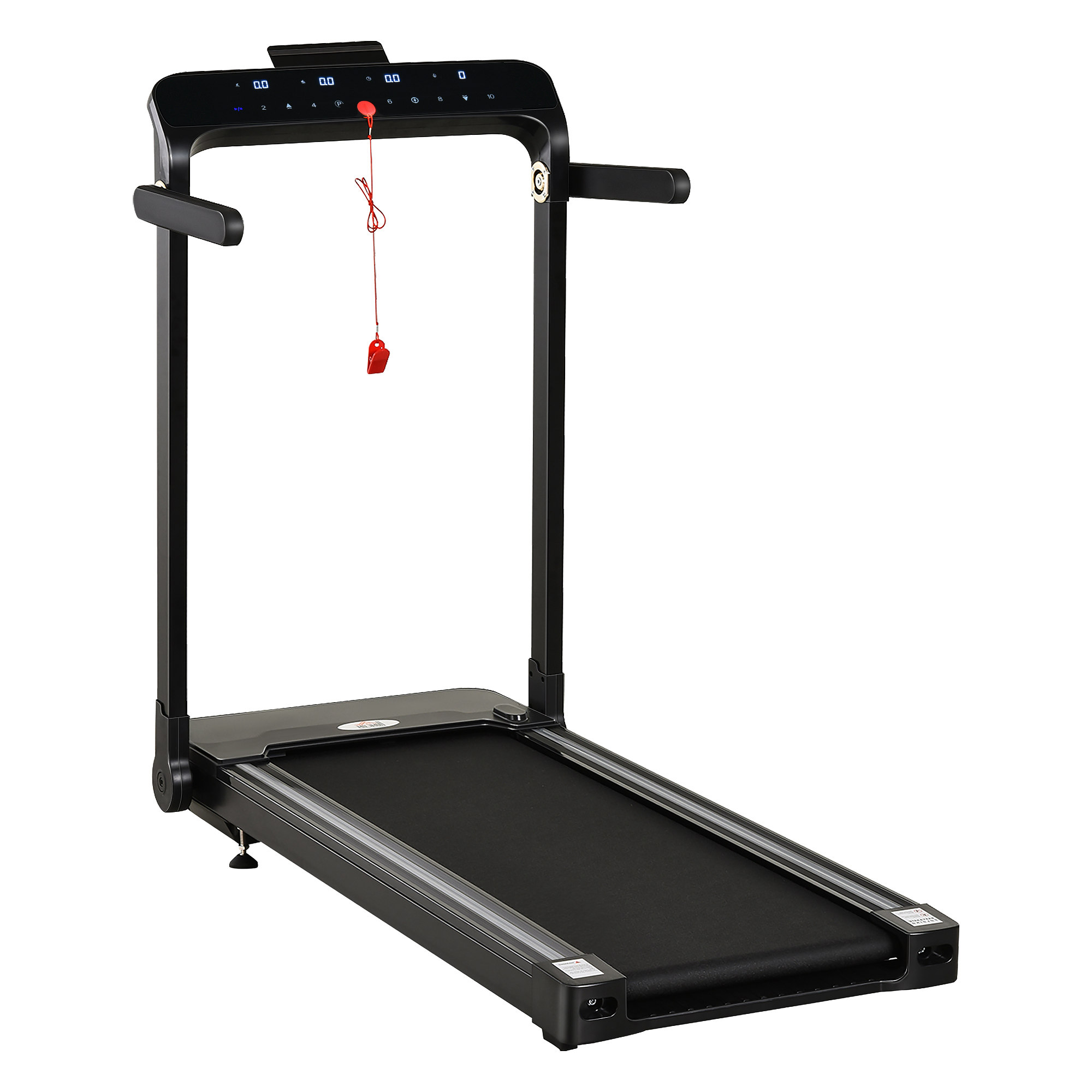 Folding Treadmill, 1.85HP Installation-Free Walking Jogging Running Machine, 12KM/H With 12 Pre-Programs And LED Display For Home Gym Office - Image 1