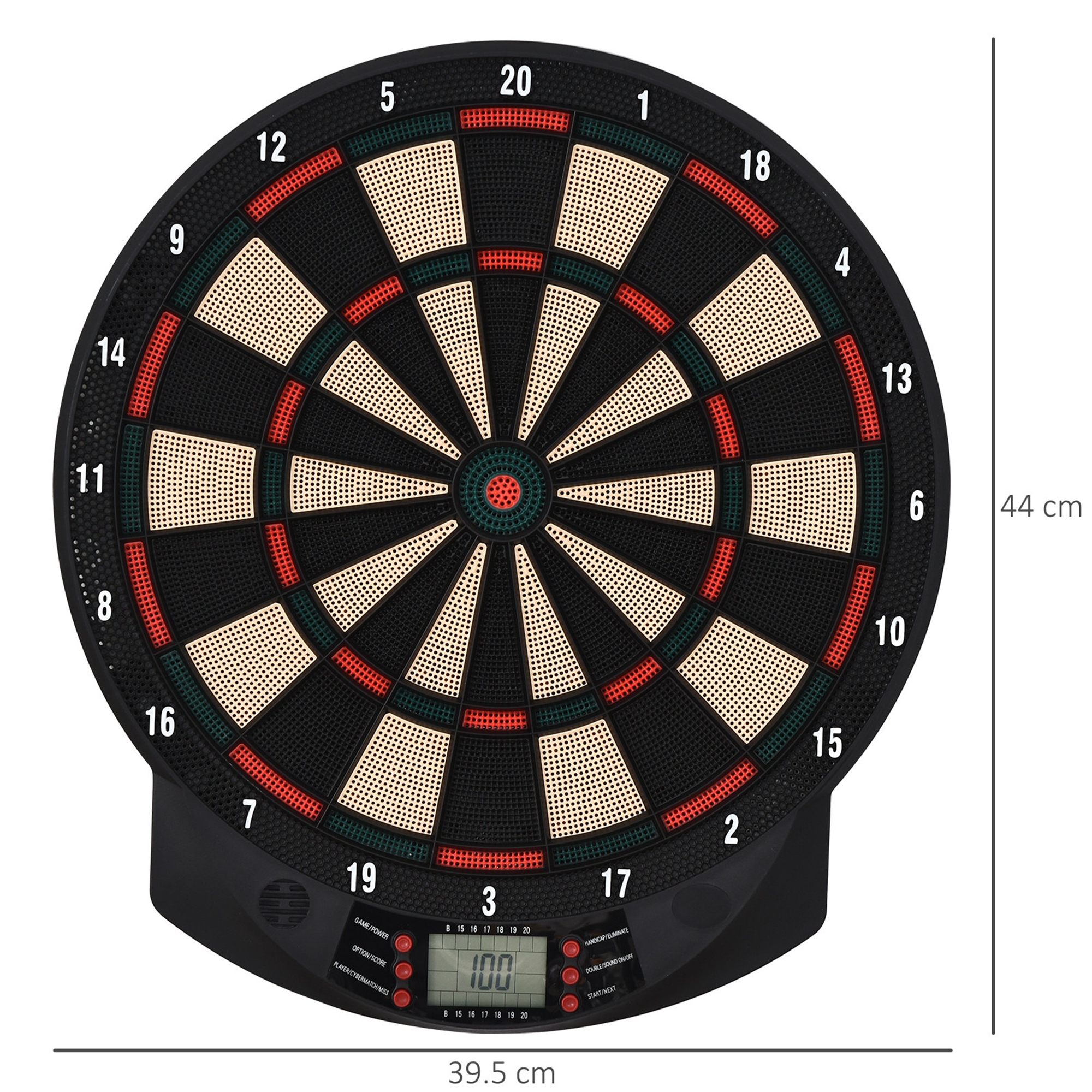 LCD Electronic Dartboard Set Features 26 Games W/ 185 Variations And Include 6 Darts Multi-Game Option Ready-to-Play