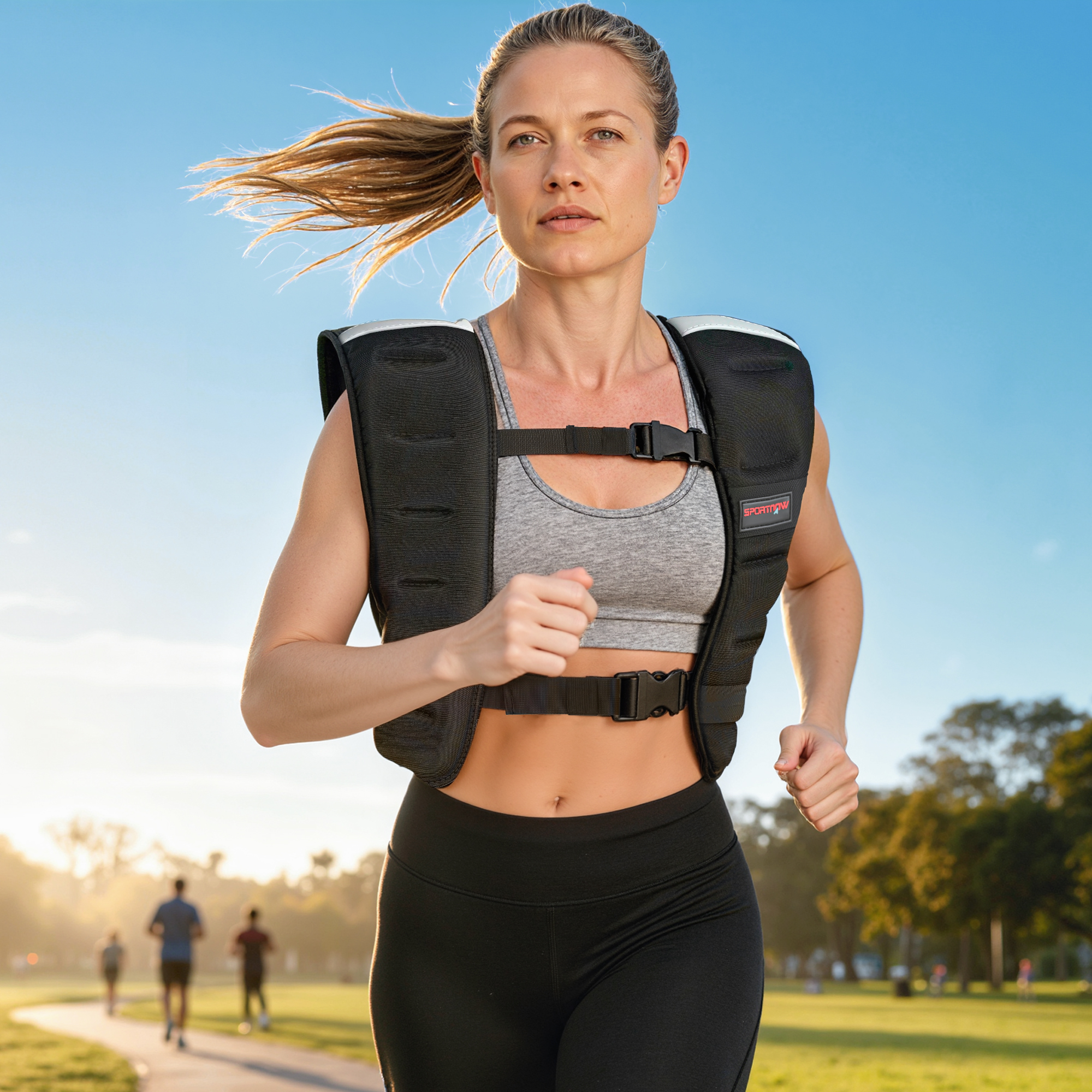 SPORTNOW Weighted Vest, 8 Kg Weight Vest With Adjustable