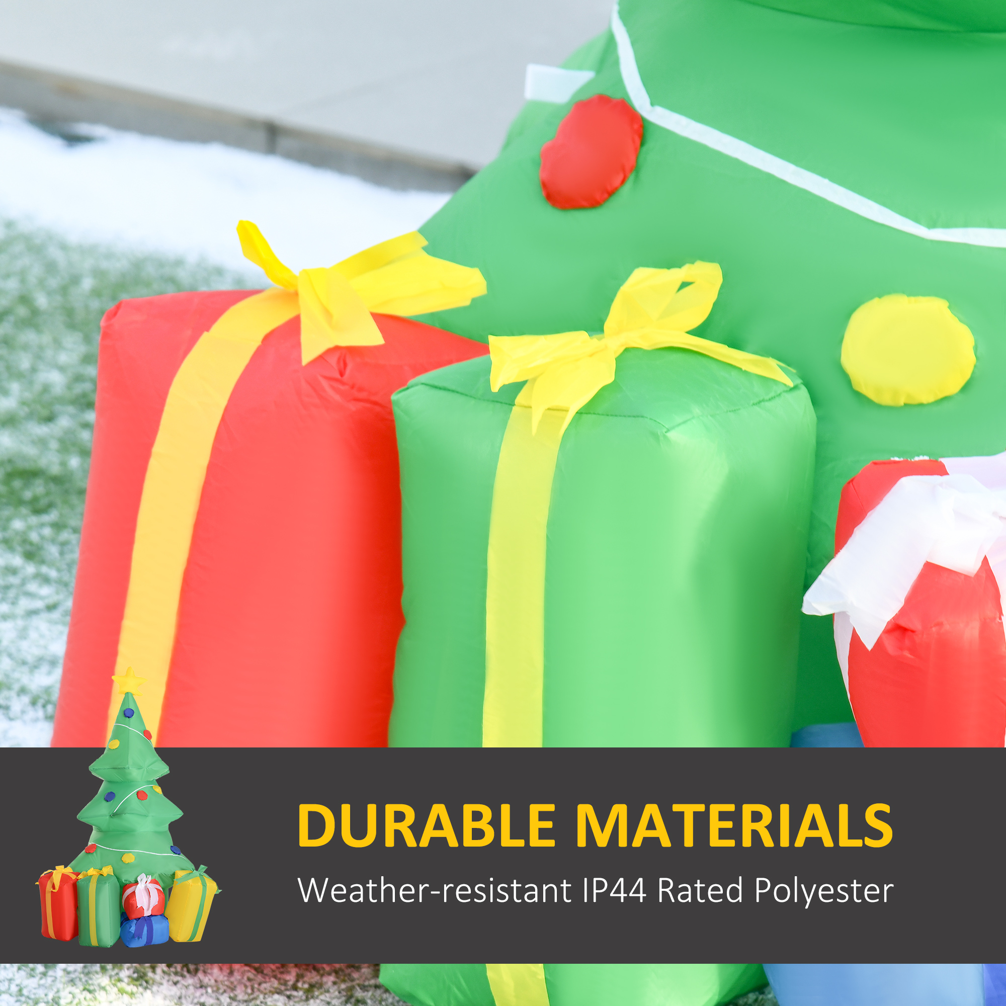 5ft Inflatable Christmas Tree Xmas Air Blown Holiday