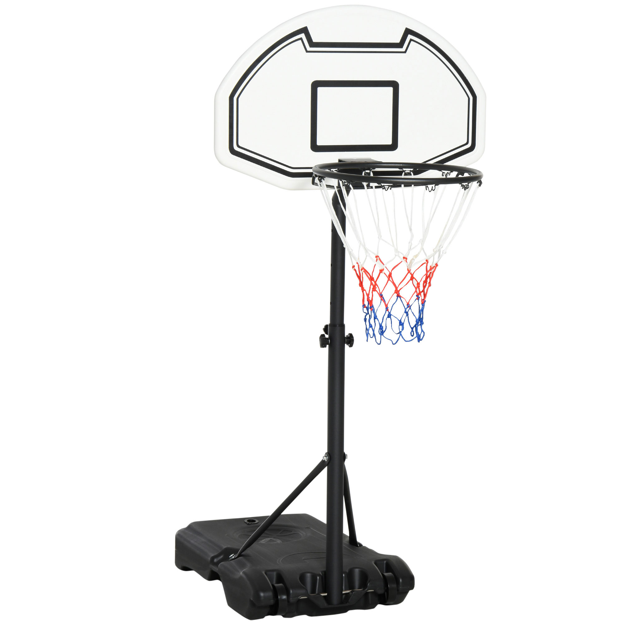 94-123cm Adjustable Height Basketball Hoop And Stand — image 2