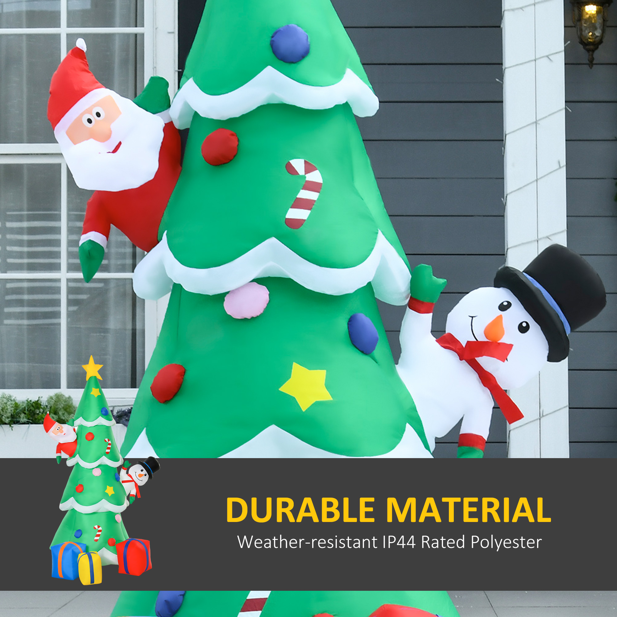 7FT Christmas Inflatable Tree LED Lighted For Indoor