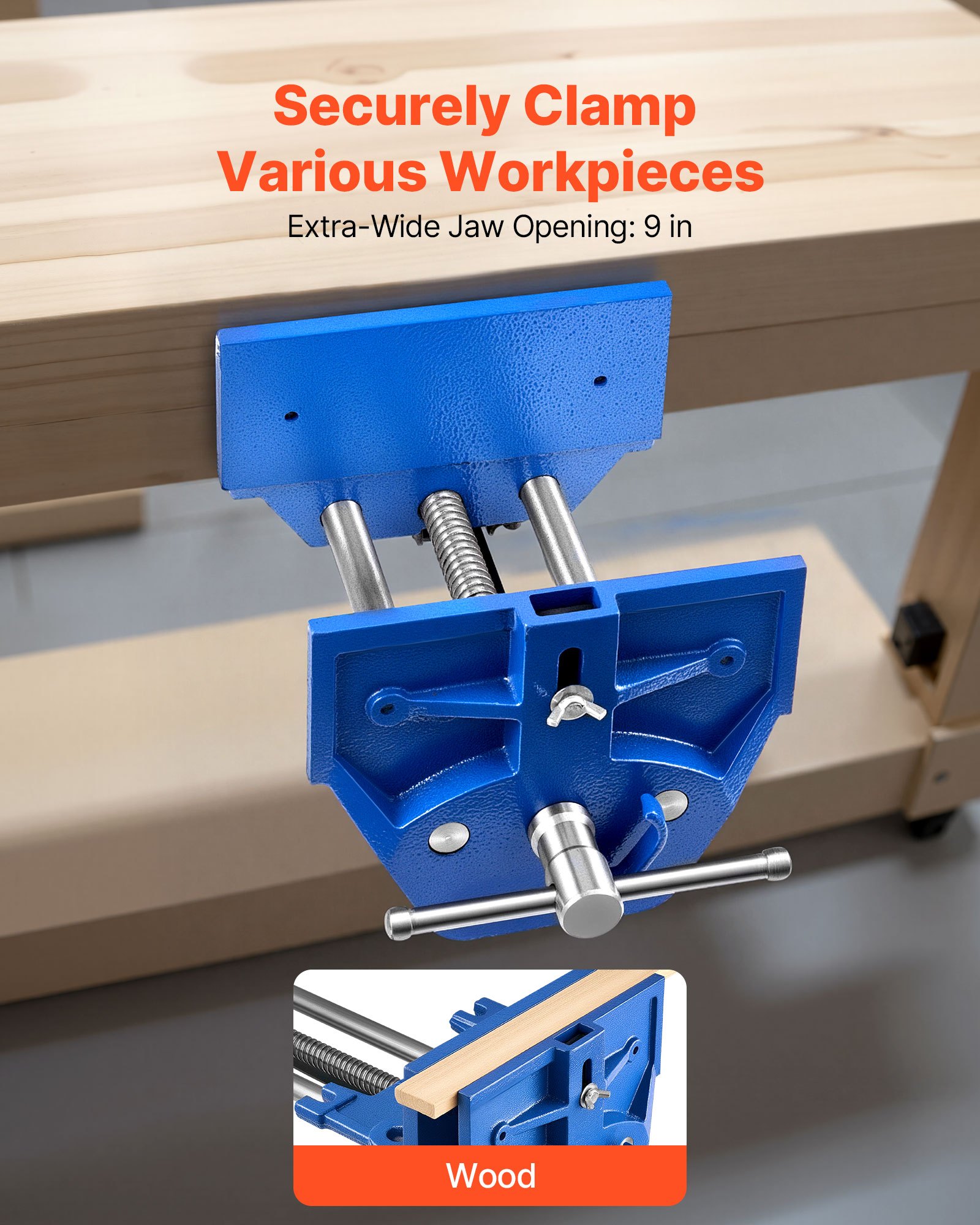 Woodworking Vise β 9 Inch Jaw Width β photo 4