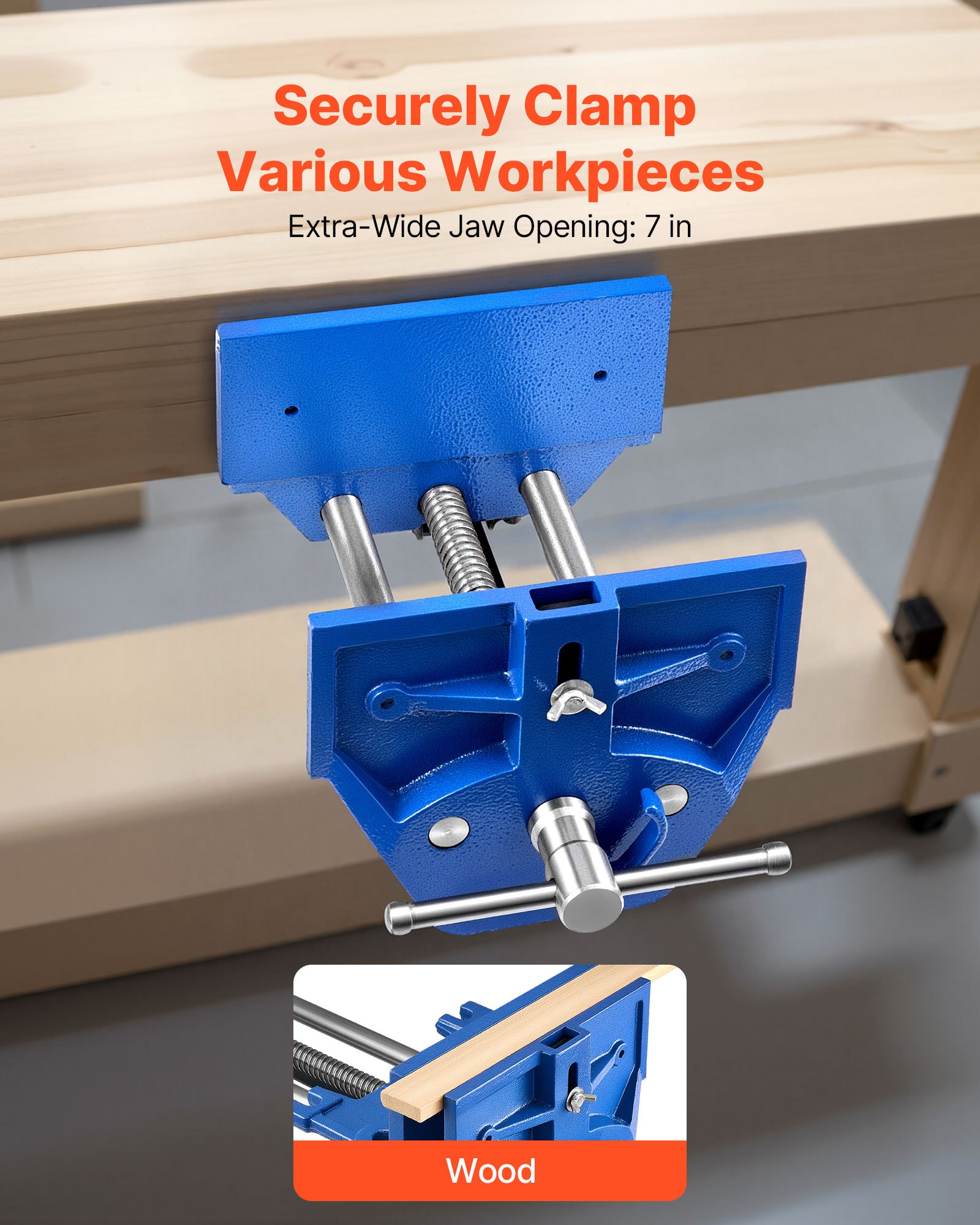 Woodworking Vise β 7 Inch Jaw Width β photo 4