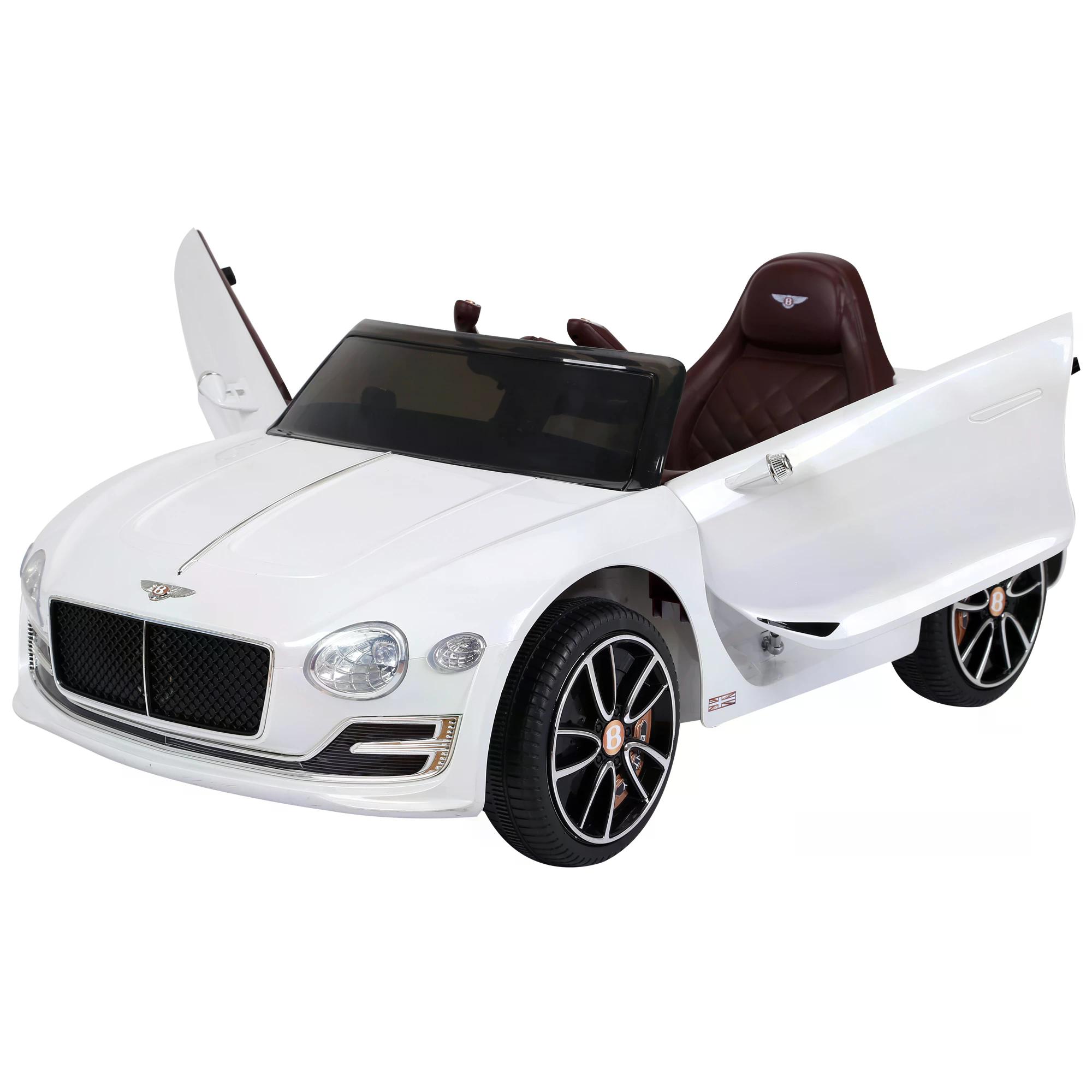 Kids Electric Car Kids Ride On Toys W/ LED Lights-White - Image 1