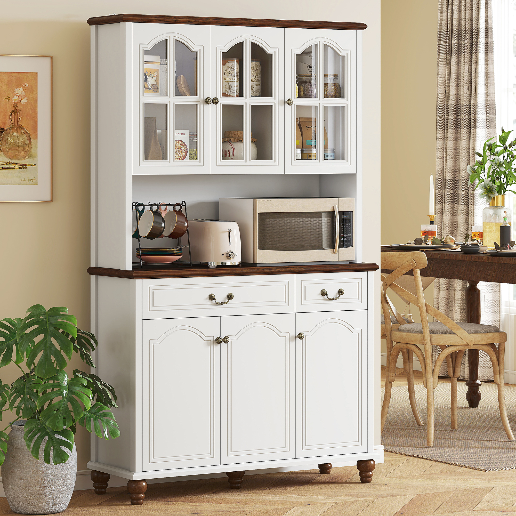 Kitchen Buffet with Hutch