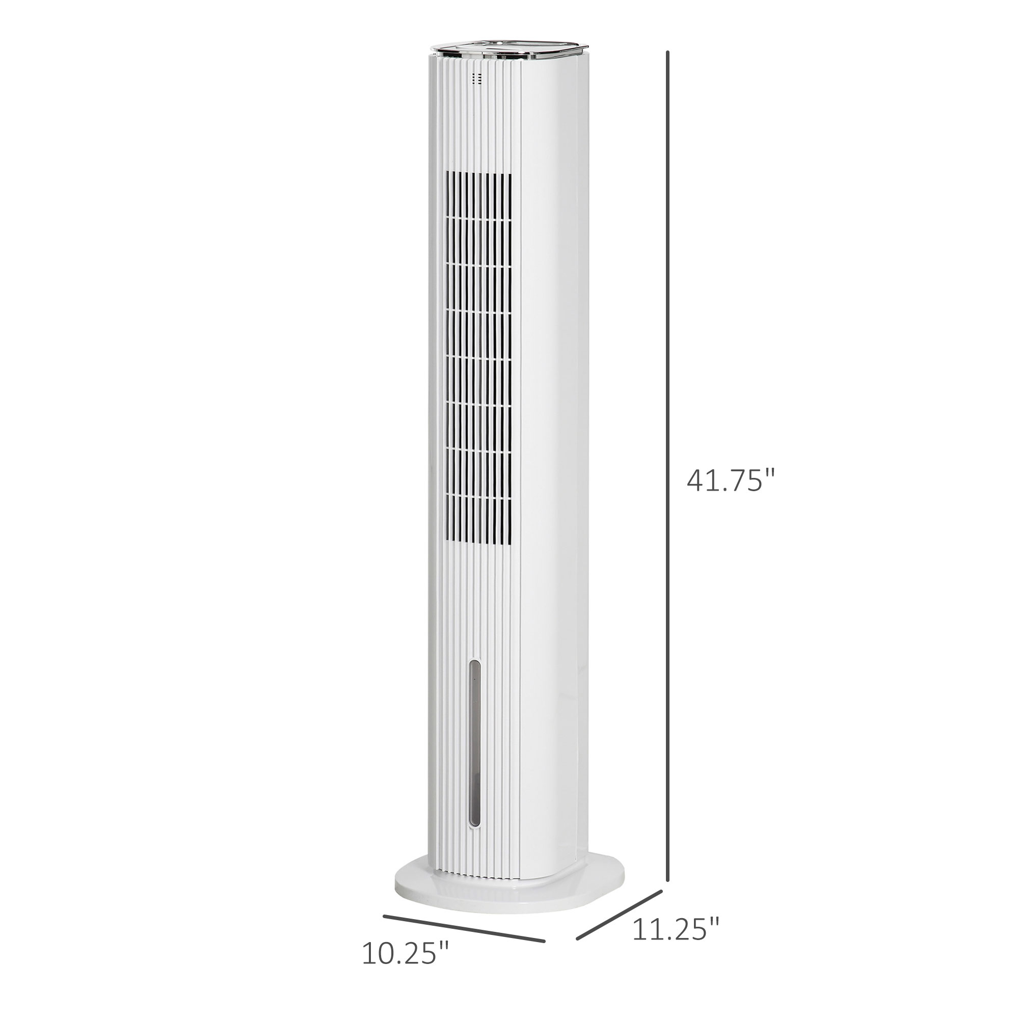  42" 3-In-1 Evaporative Air Cooler with Water Tank, Ice Cooling Fan with Humidifier, 52° Oscillating Portable Swamp Cooler for Home Office, 3 Modes, 3 Speeds, 12H Timer, Remote, White