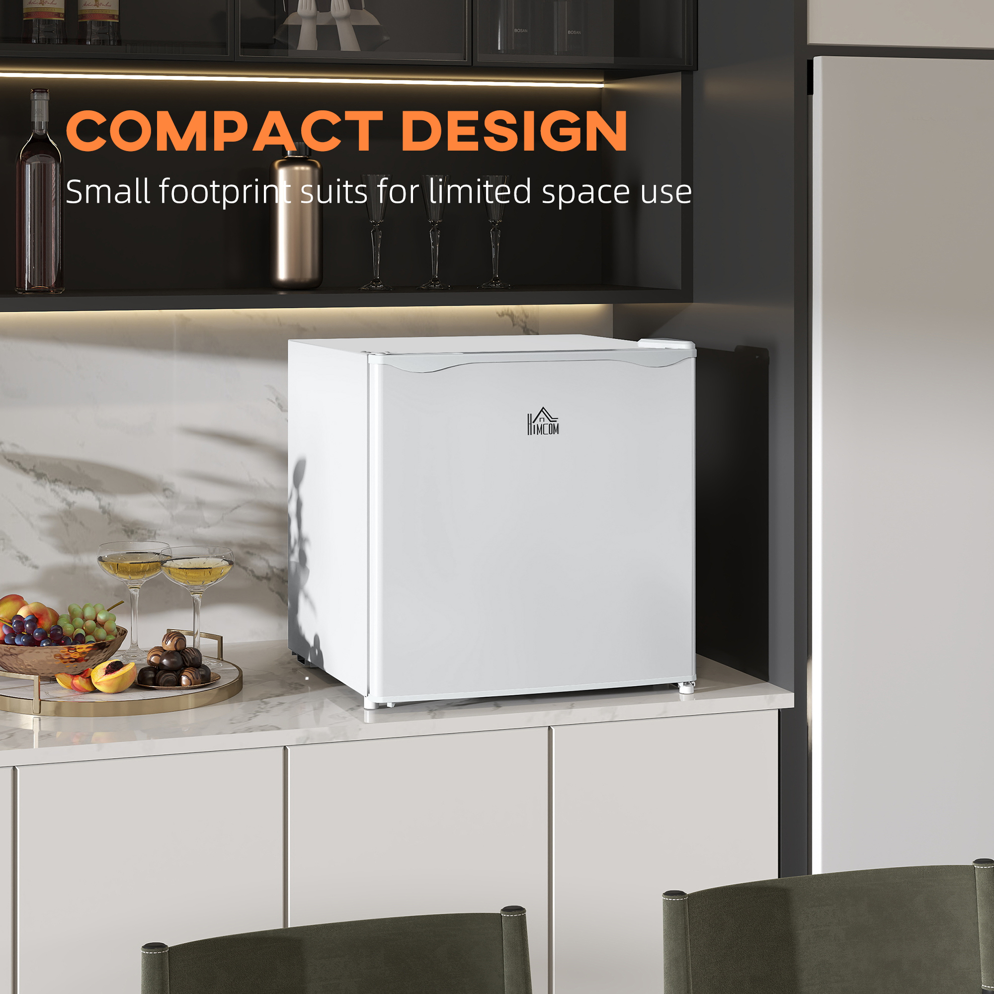  1.1 Cu.Ft Countertop Mini Freezer, Compact Upright Freezer with Removable Shelves, White