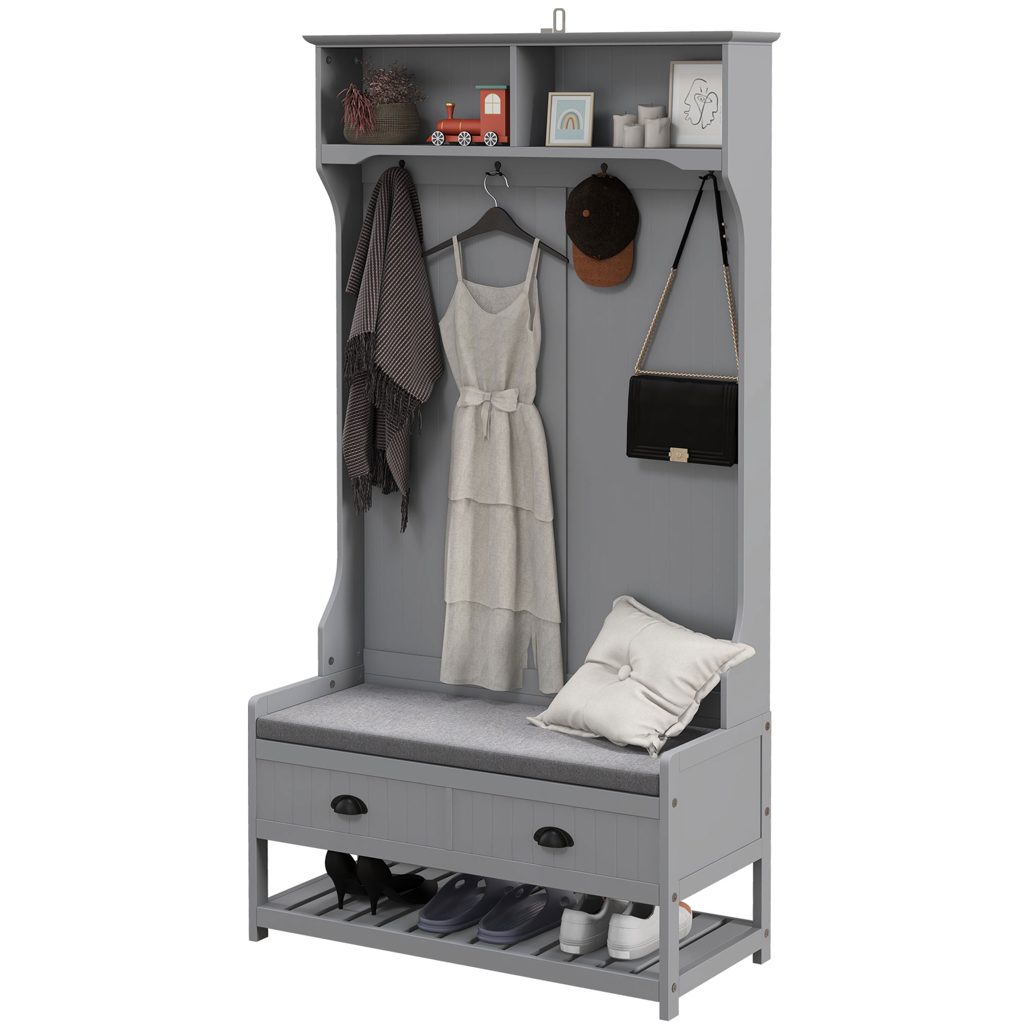 Hall Tree with Bench and Storage, picture 5 of 5