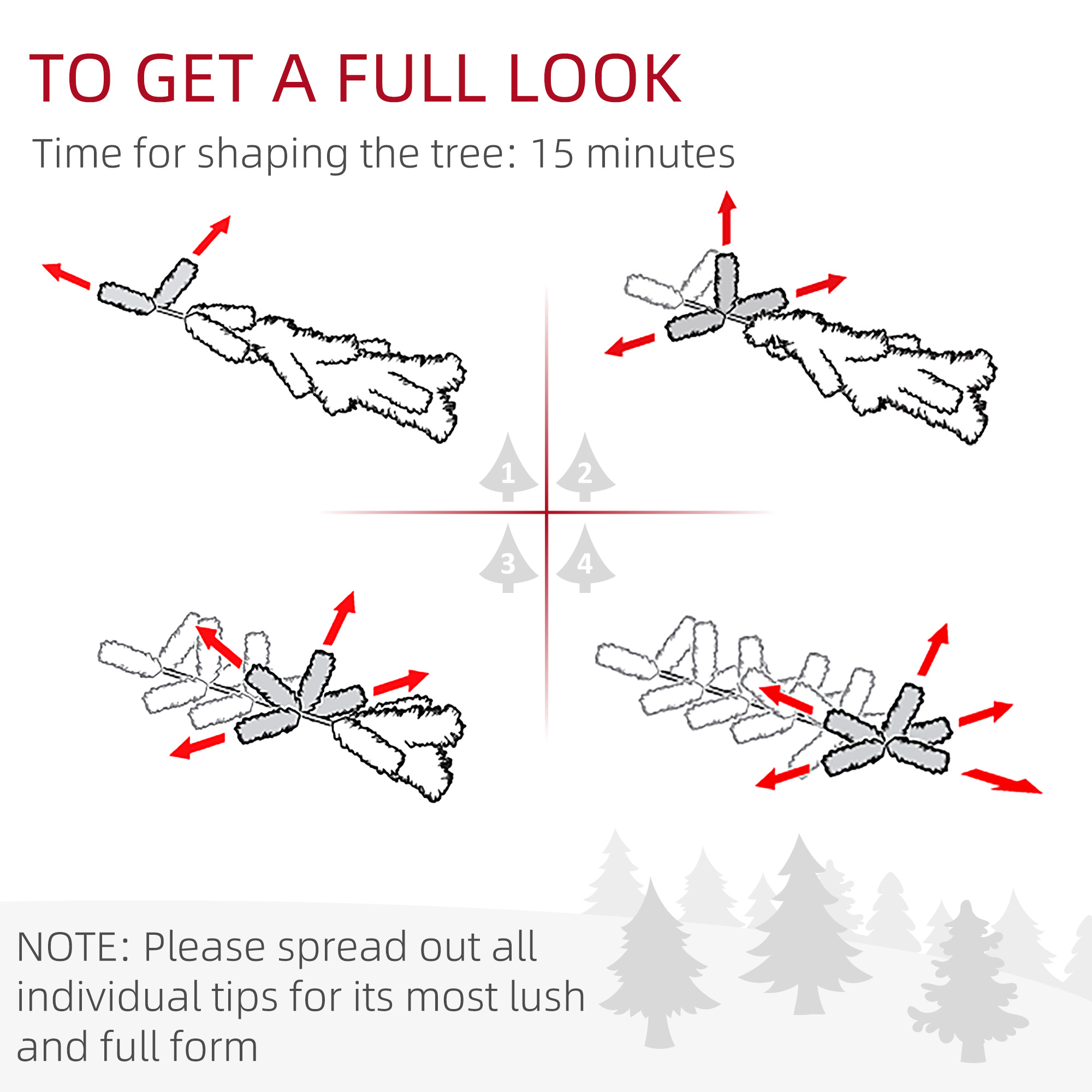  6ft Artificial Flocked Christmas Tree with Snow Tips, Easy Assembly, Hinged Xmas Tree for Home Office Holiday