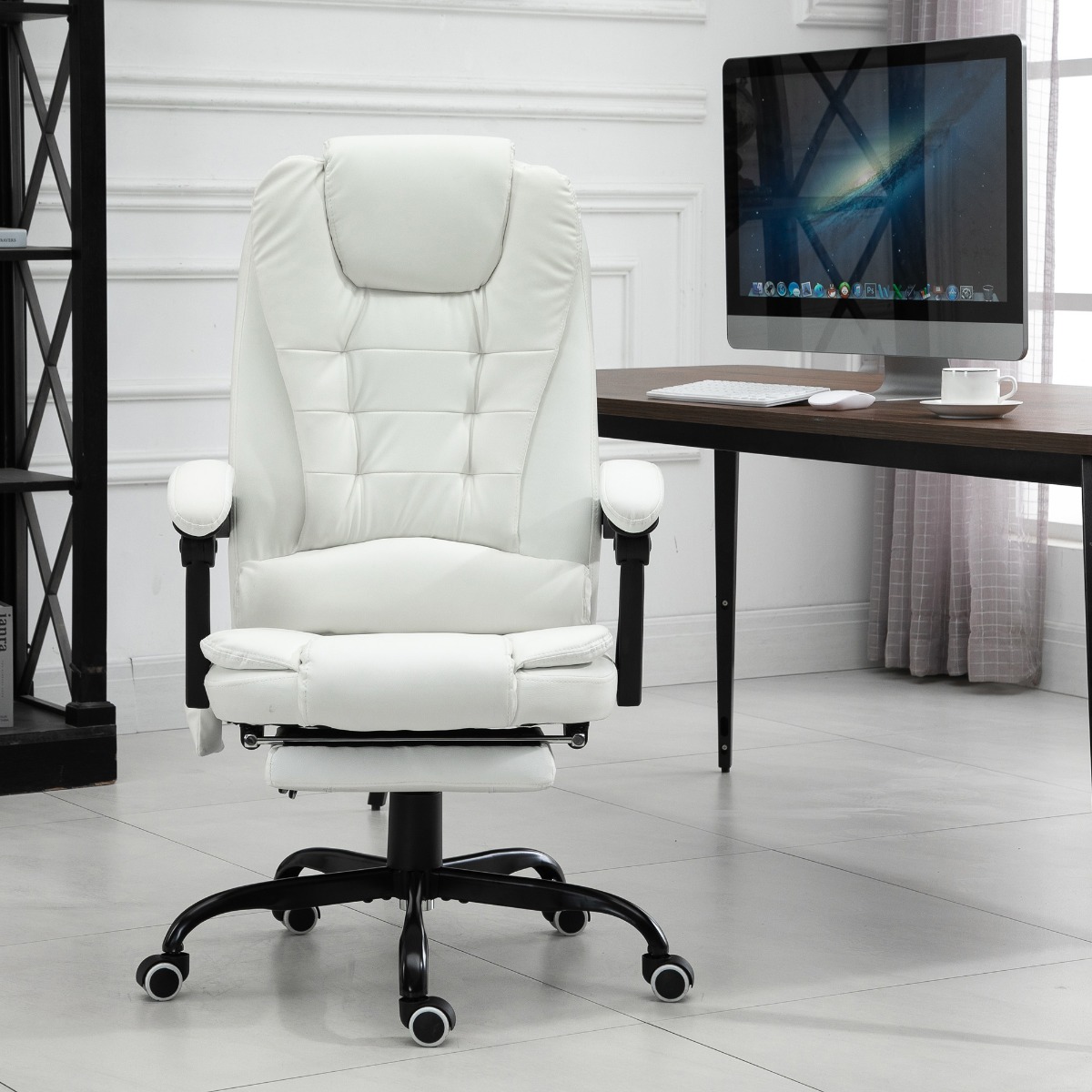 7-Point Vibrating Massage Office Chair High Back Executive β photo 5