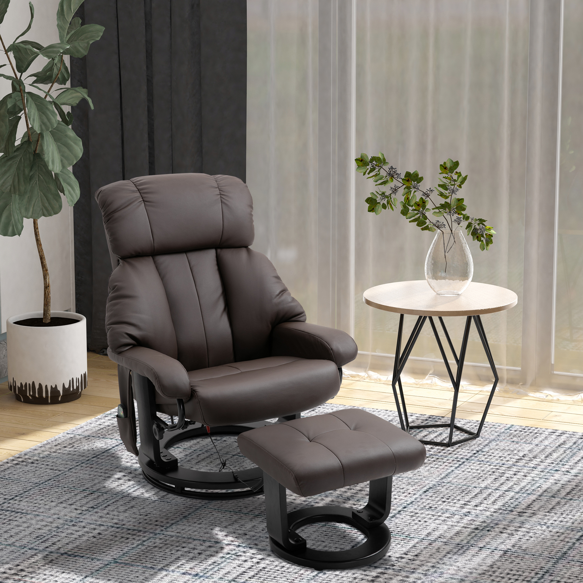 Recliner with Ottoman Footrest β photo 3