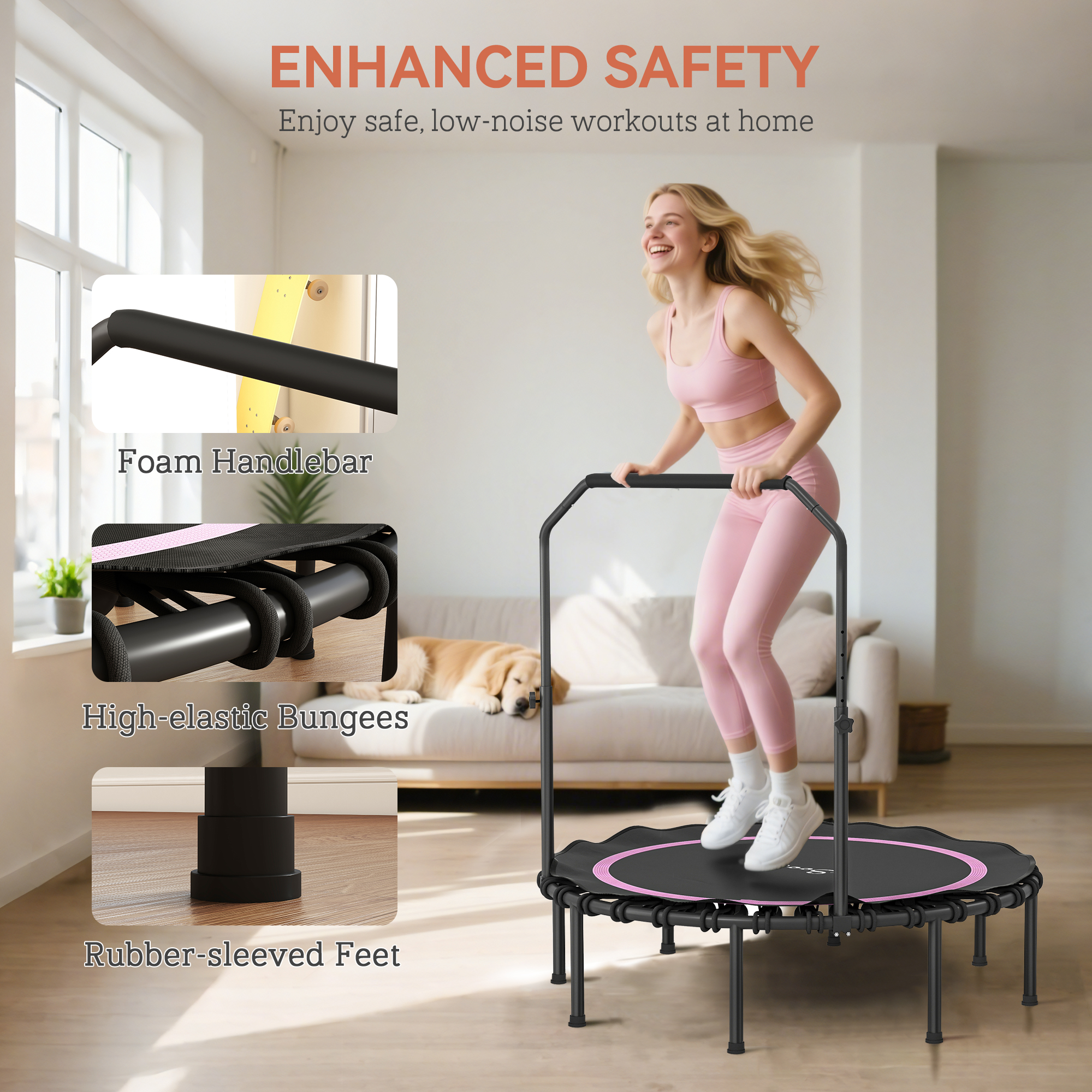 48" Rebounder Trampoline for Adults β photo 6