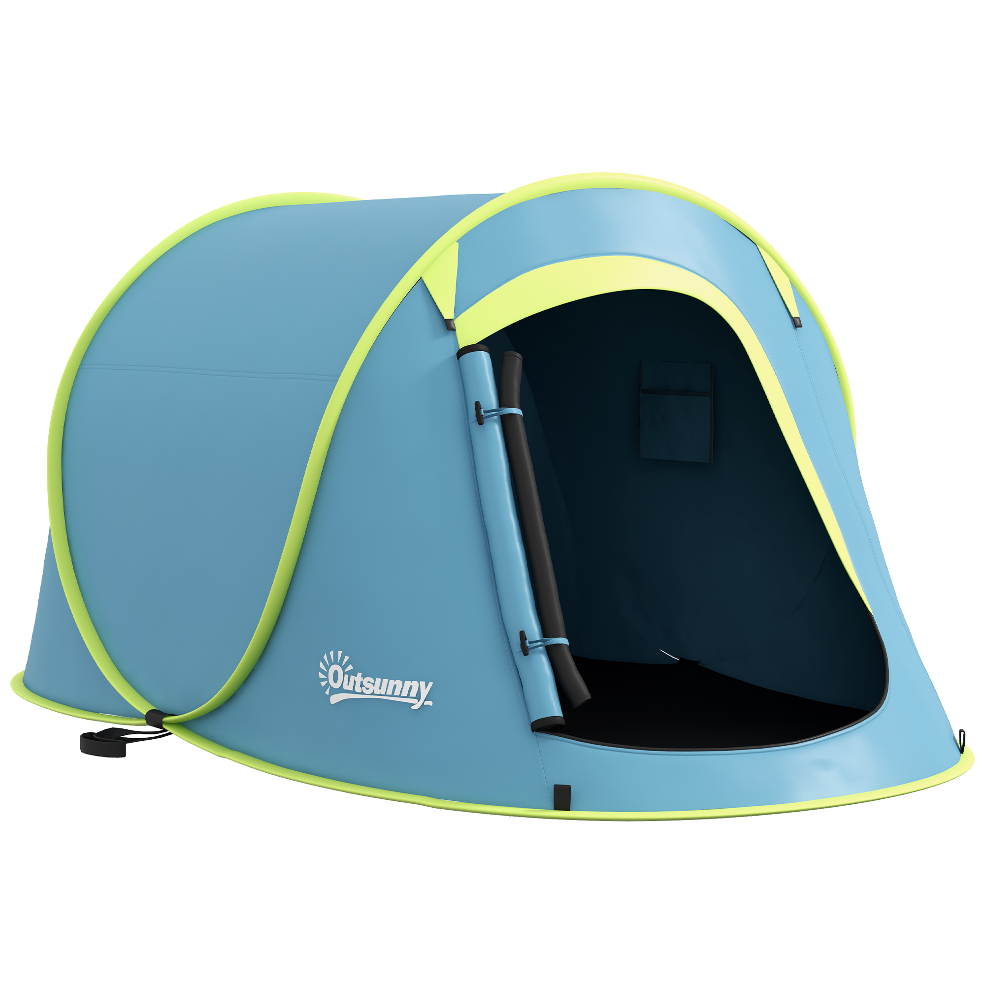 Two-Man Pop-Up Dome Tent, With Accessories - Blue - Image 1