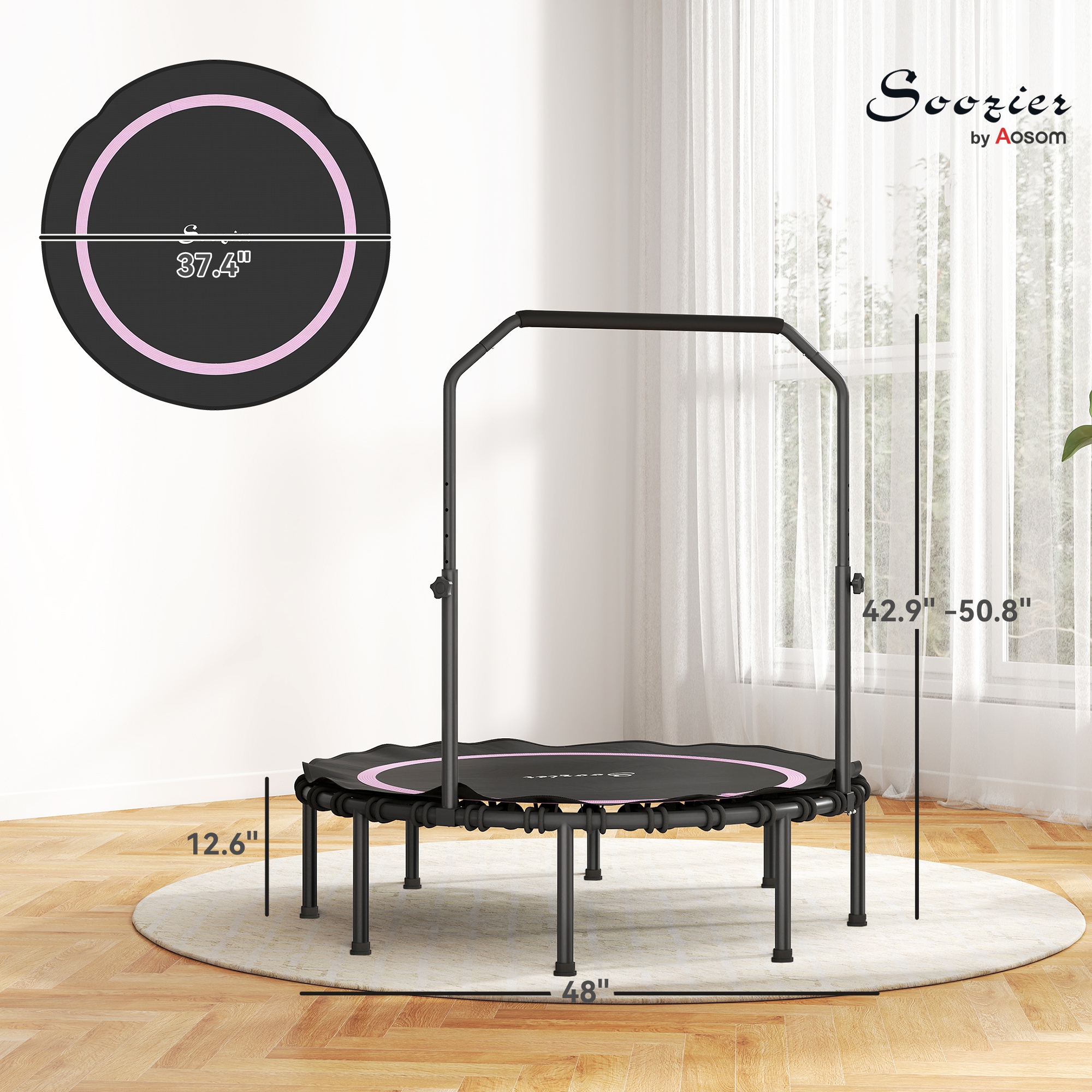 48" Rebounder Trampoline for Adults β photo 8