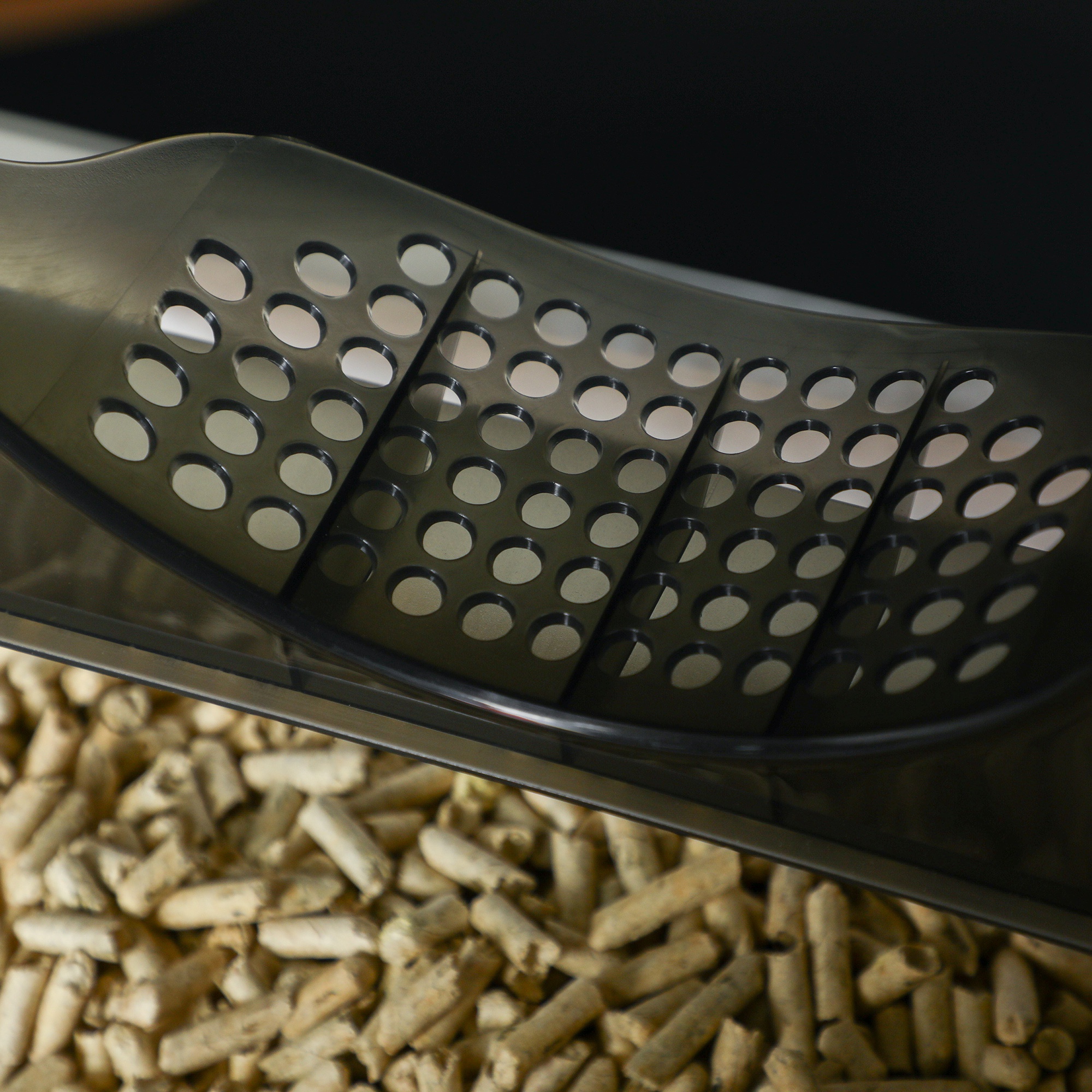  Hooded Cat Litter Box w/ Litter Mat, Litter Particle Catching, Gray