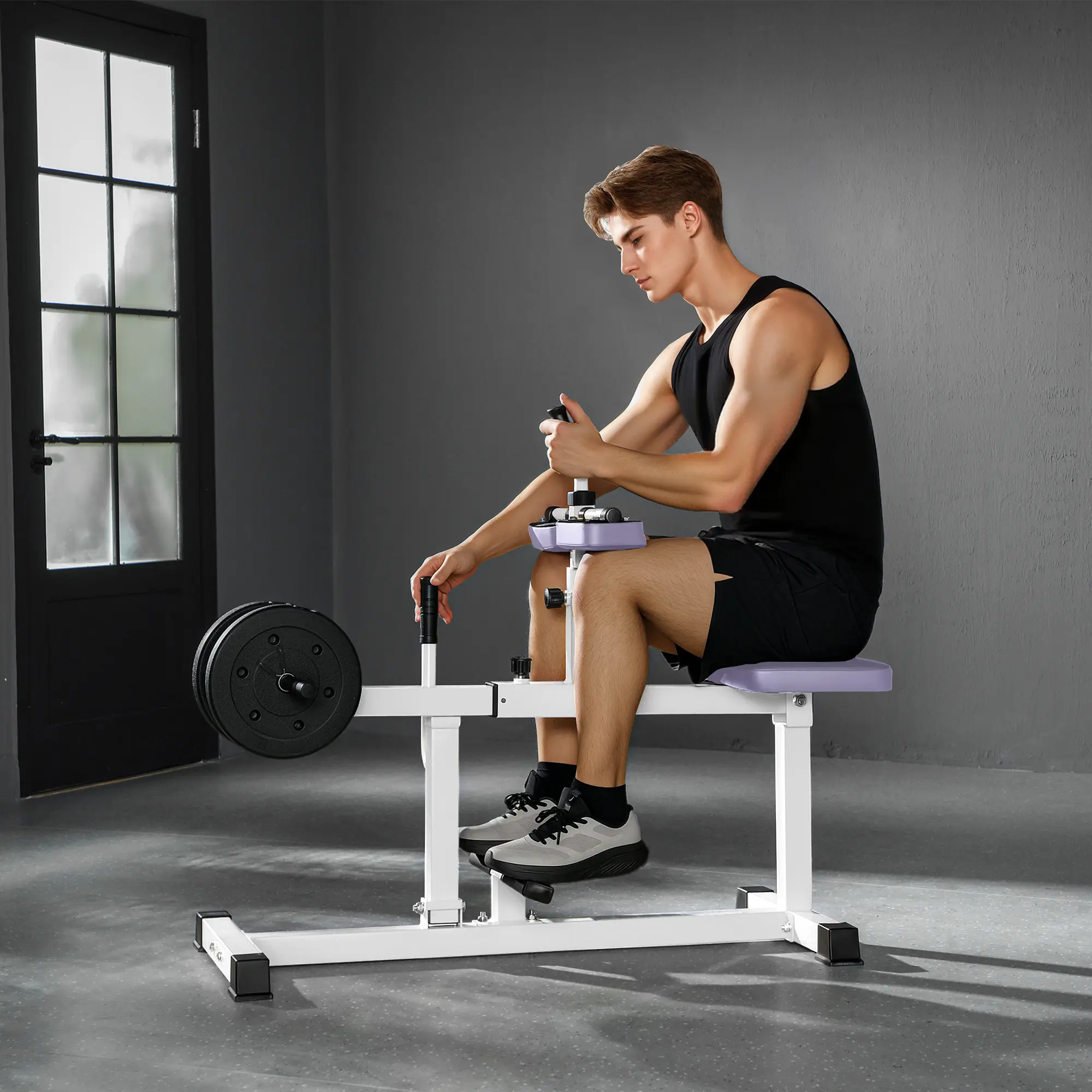 Adjustable Steel Seated Calf Raise Exercise Strength