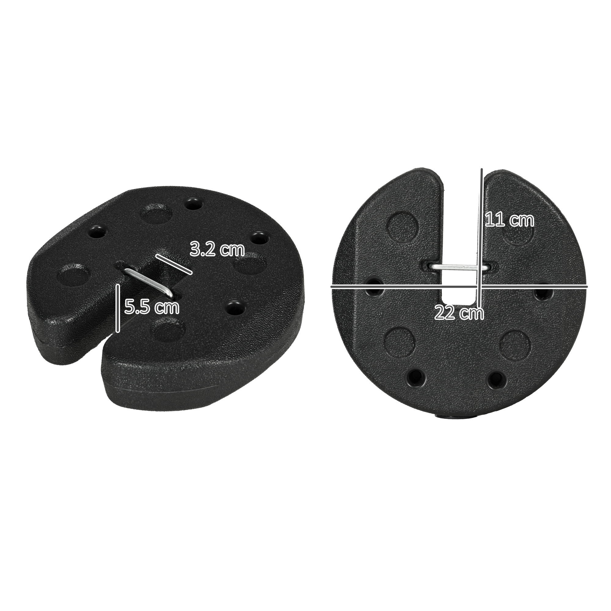 Total 12KG Gazebo Weights Set Of 4, For Legs With Reinforce Pins And Carry — image 4