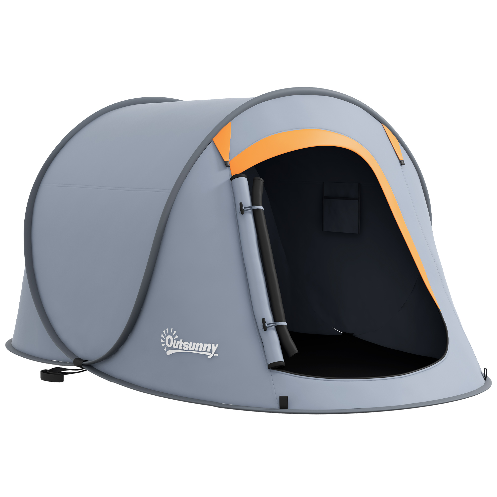 Two-Man Pop-Up Dome Tent, With Accessories - Grey - Image 1