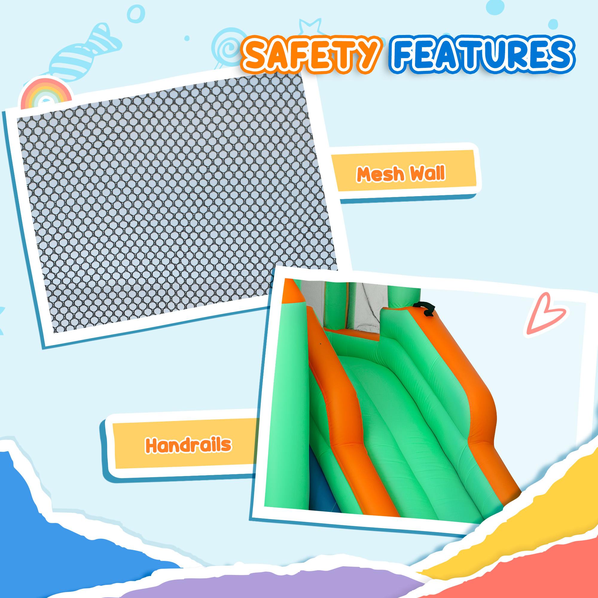 8 in 1 Inflatable Bounce House 5